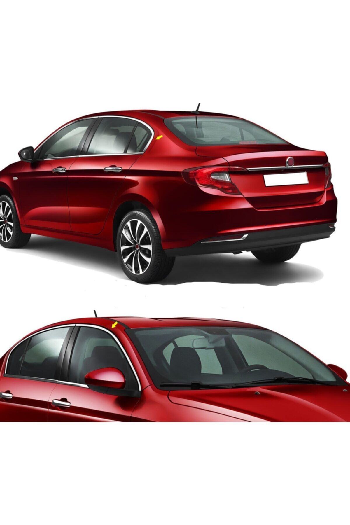 OTOTUNING53 Fiat Egea Sd Krom Cam Üst Çıtası 4 Parça 2015 Üzeri