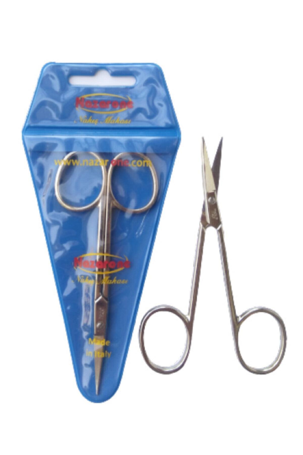 Nazarone Nakış Makası Ucu Eğik Çelik 10,5cm