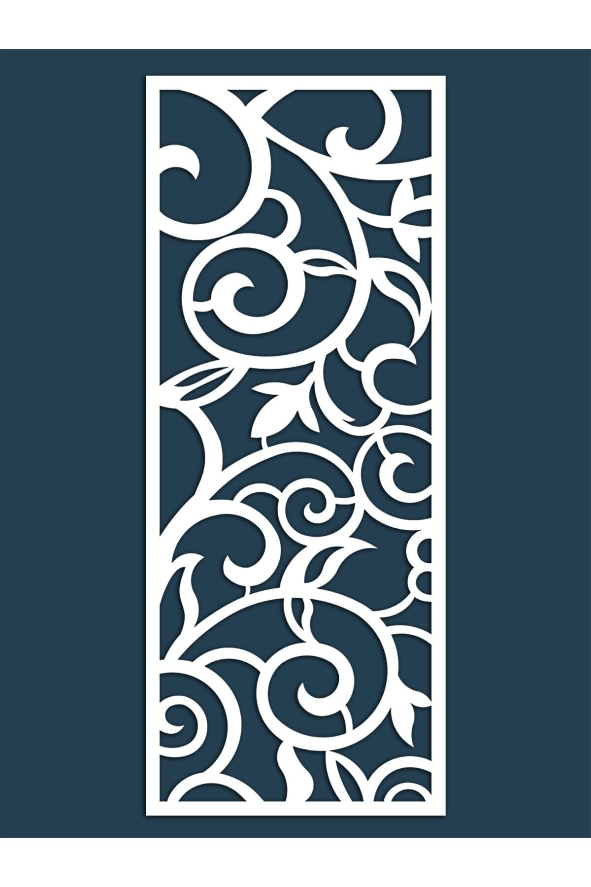 Liar Dekor Liar Ahşap Seperatör (Paravan) - KSP-208 - (10 mm) - (60 cm x 160 cm) - (Beyaz)