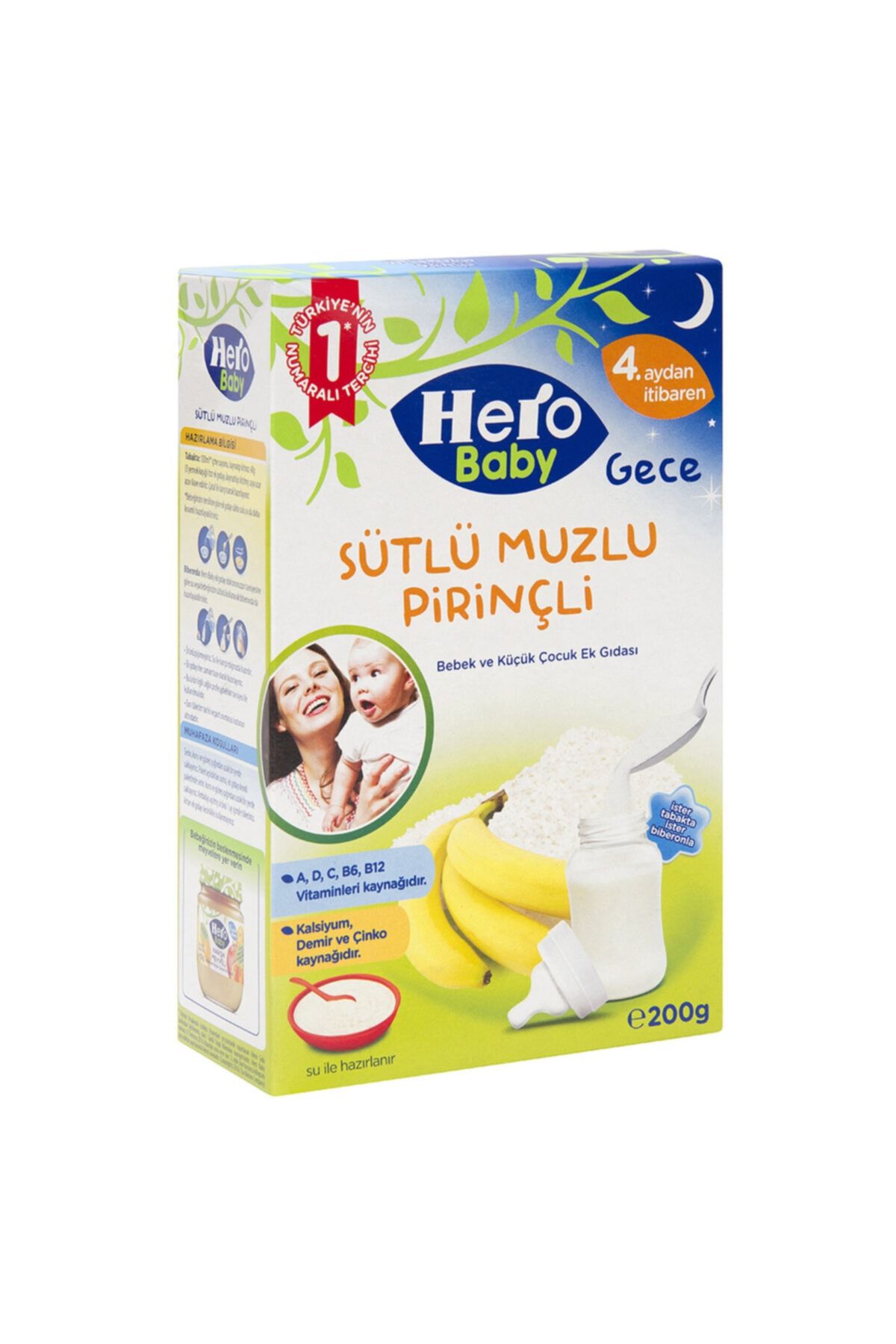 Hero Baby Sütlü Muzlu Pirinçli Ek Besin 200 gr