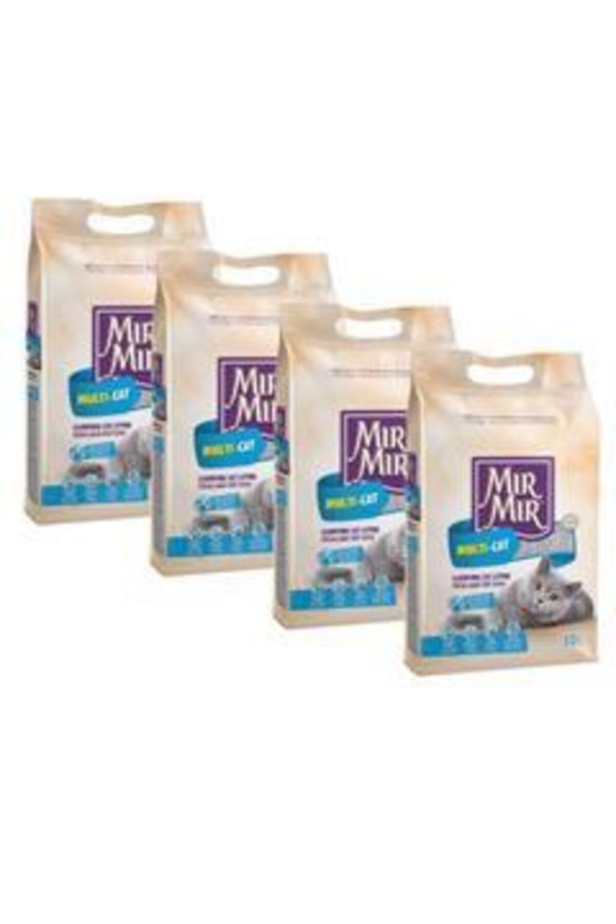 Minik Pati Mırmır Bentonit Multicat Kedi Kumu 4 X 10 Lt