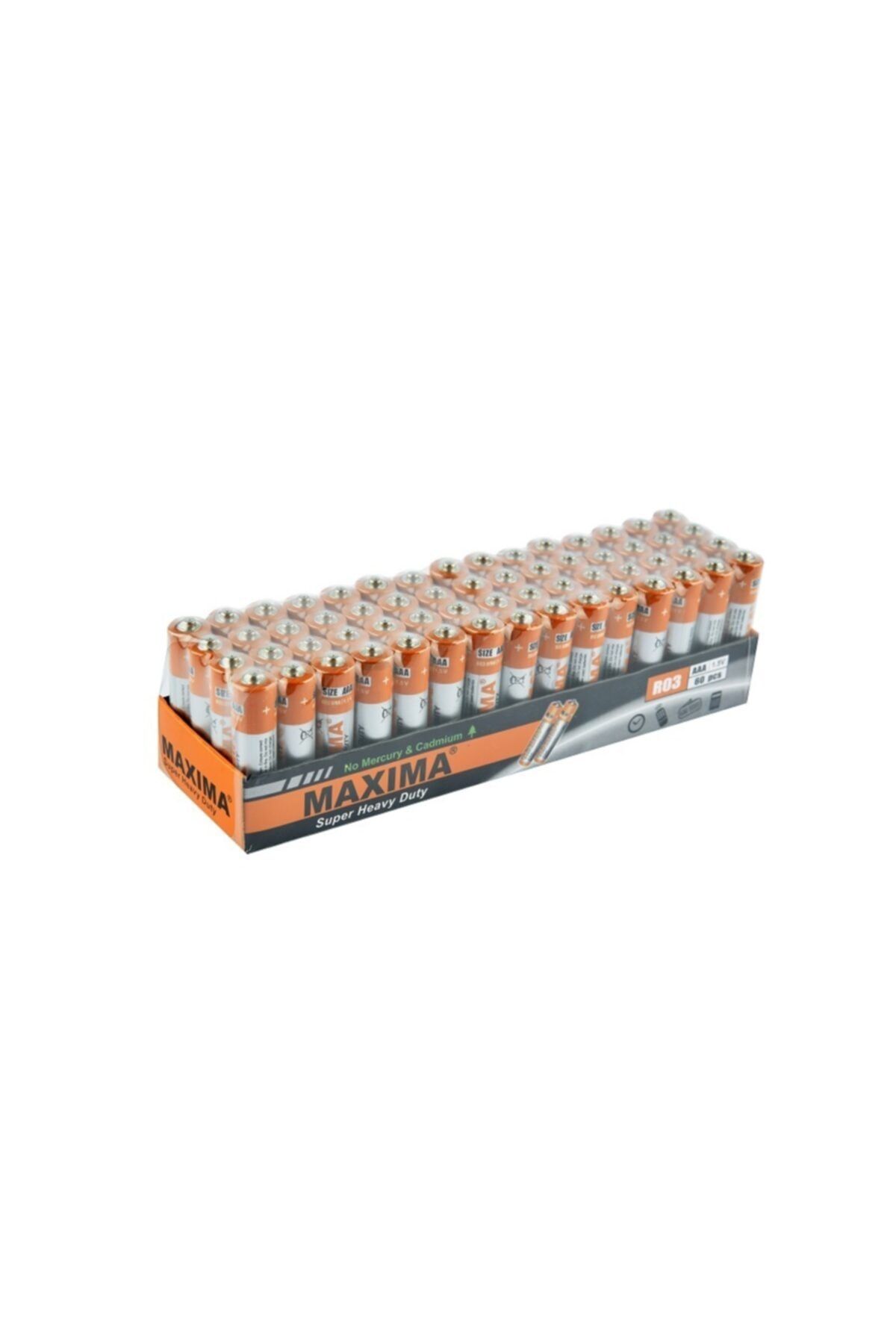 Maxima R03 1.5v Aaa Çinko Karbon (s.heavy Duty) Ince Kalem Pil 60'lı Paket