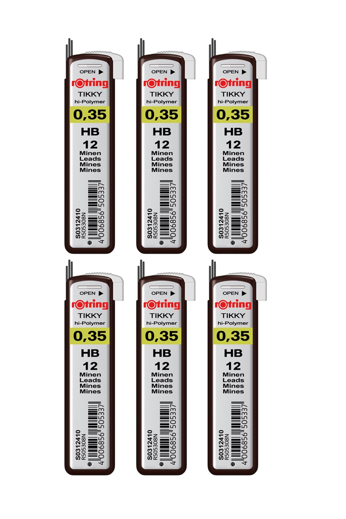 Rotring 0.3 Kalem Ucu Hb (s0312410) 6 Lı Paket