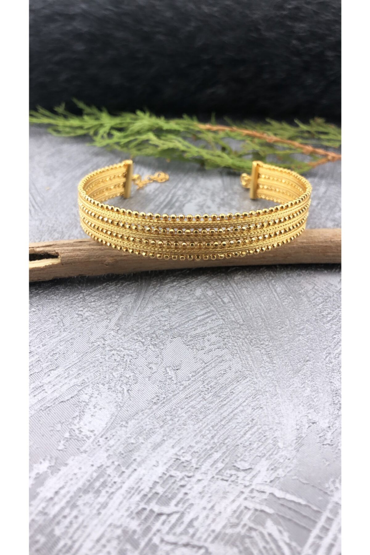 Joel Jewelry Altın Kaplama Kelepçe Gümüş Bilezik