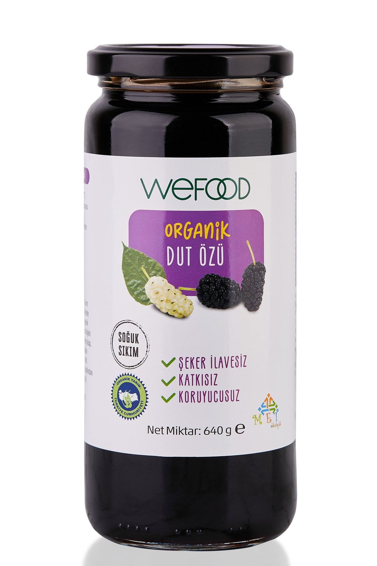 Wefood Organik Dut Özü 640 gr (Soğuk Sıkım)