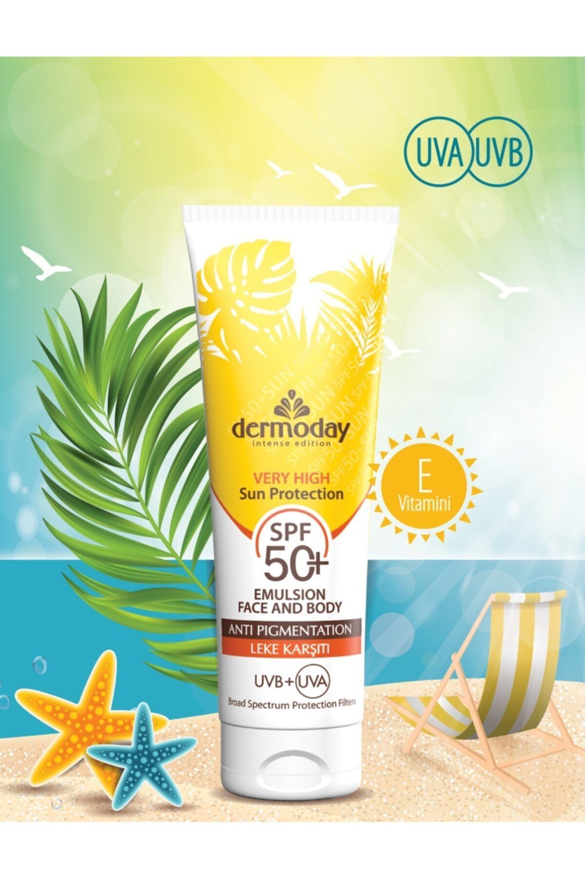 Dermoday Leke Karşıtı Spf 50+ Güneş Koruyucu Yüz Ve Vücut Kremi