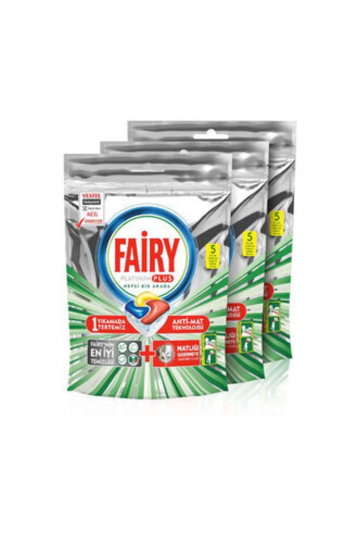 Fairy Platinum Plus Bulaşık Makinesi Deterjanı Kapsülü 40x5 =200 Yıkama