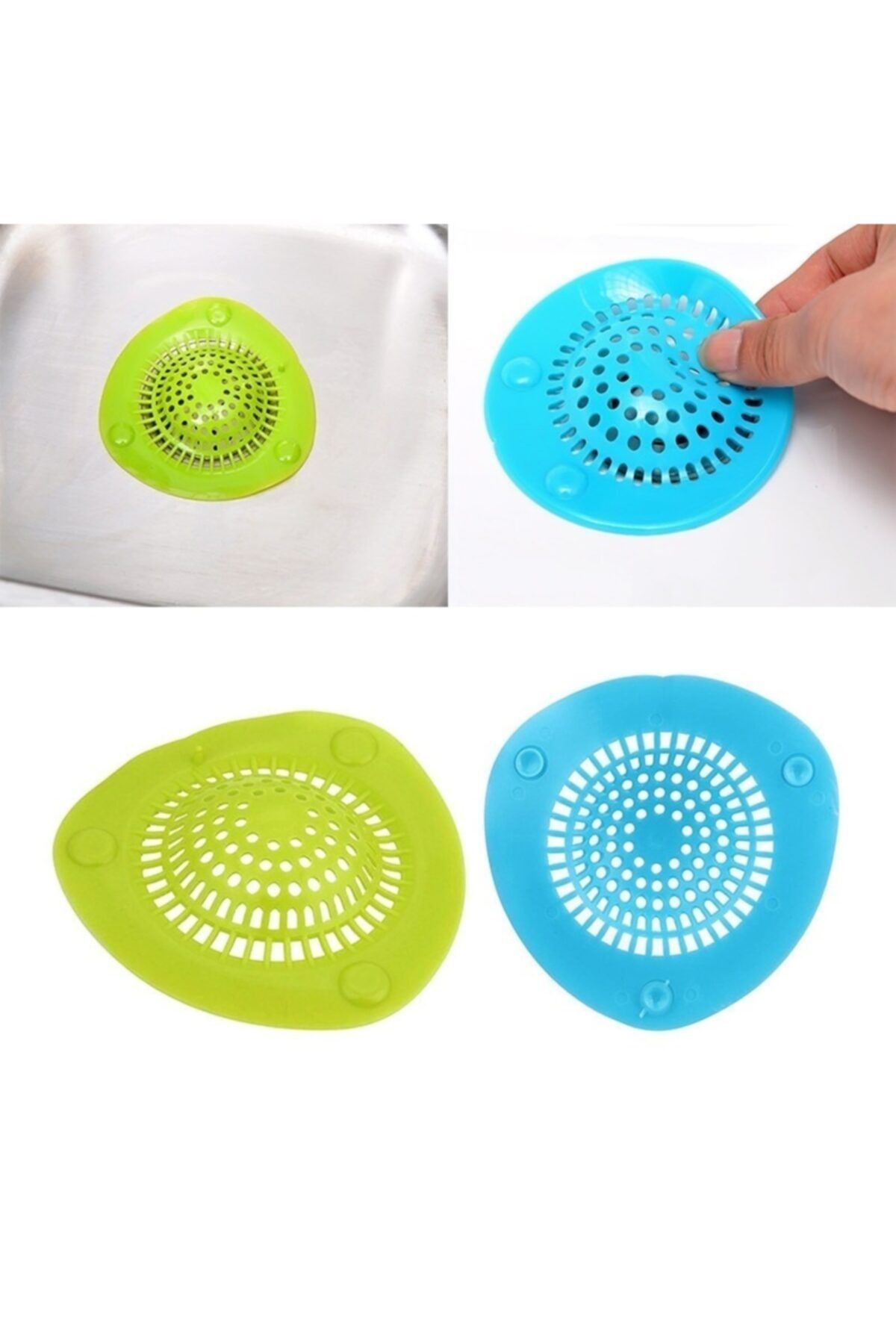 mymodahome Silikon Üçgen Süzgeç – Lavabo Küvet Süzgeci