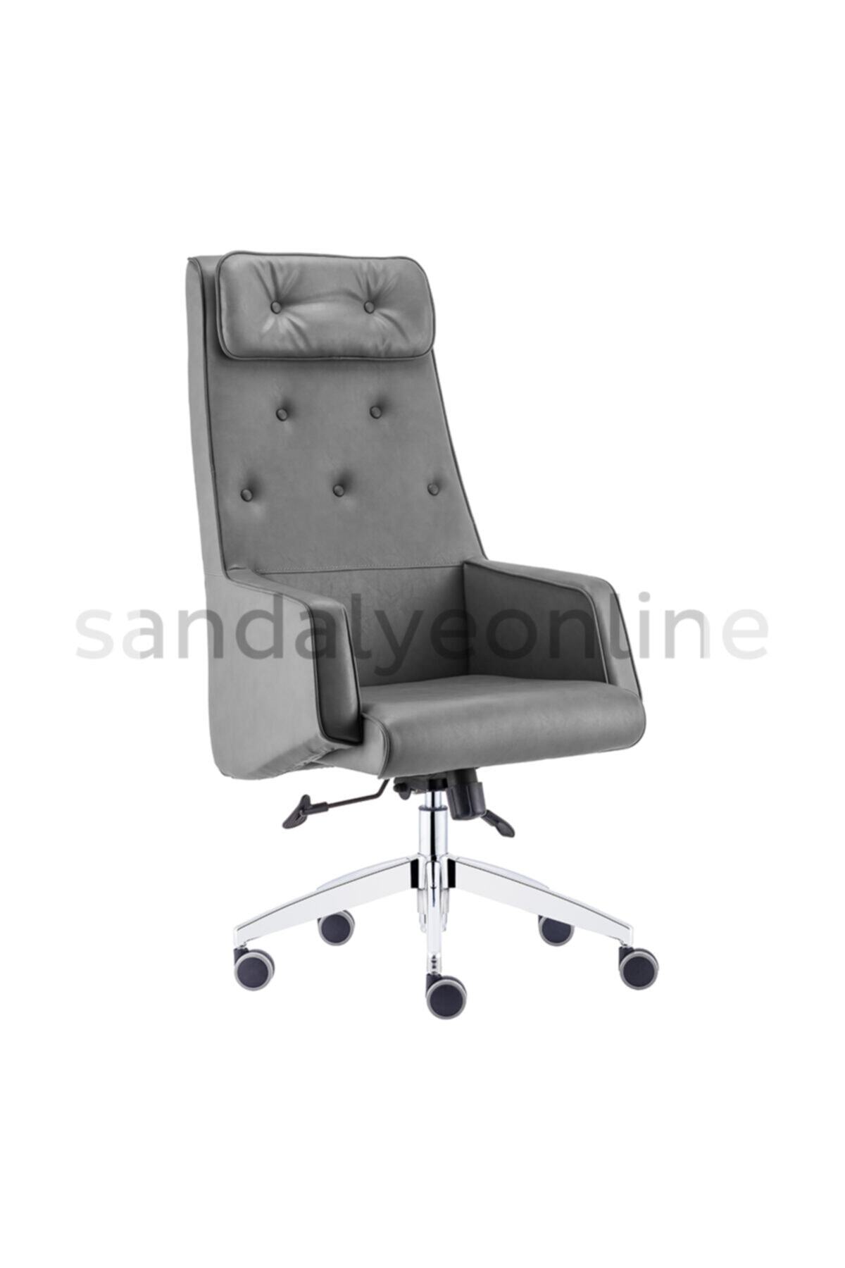 Sandalye Online Aden Yönetici Sandalyesi Gri