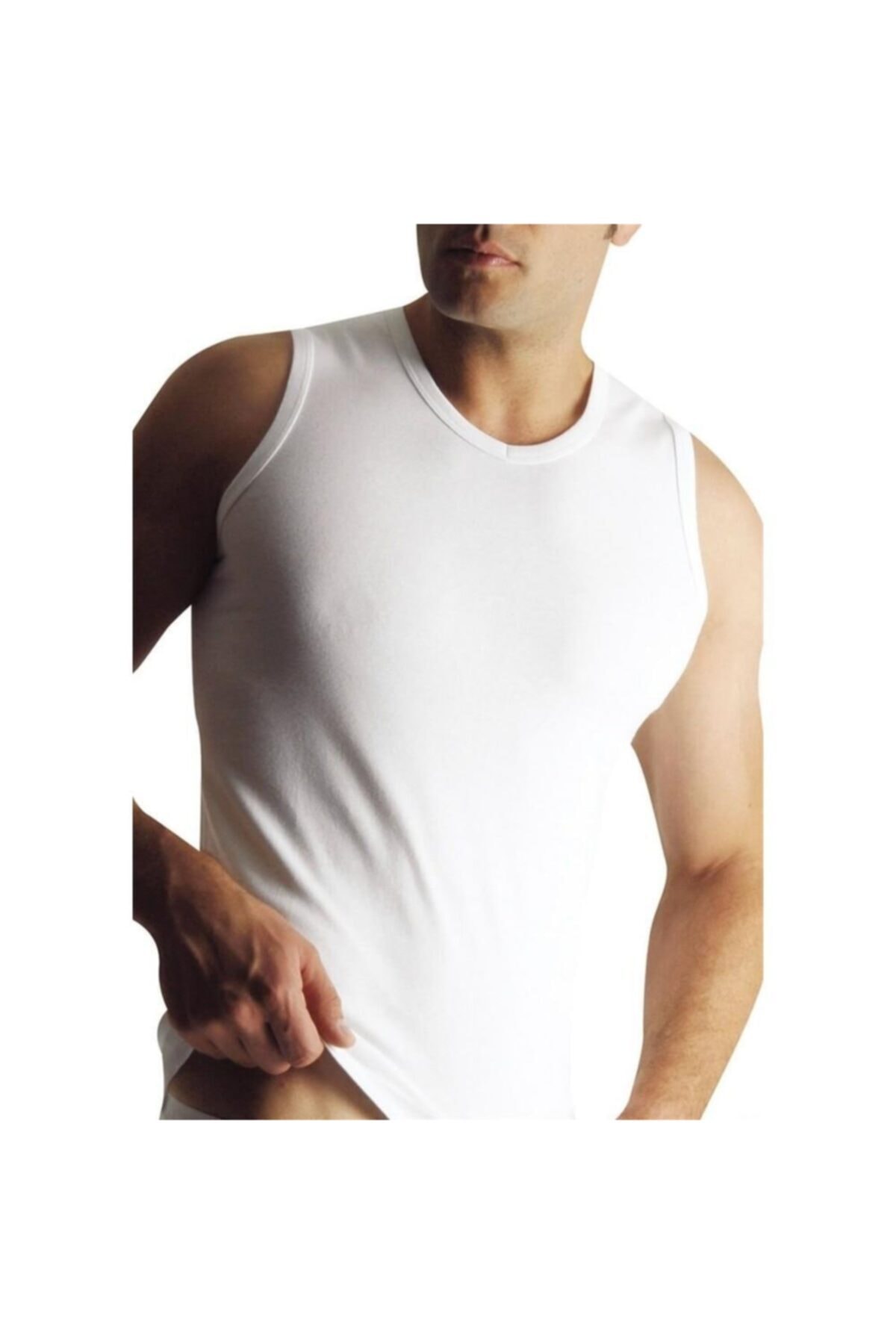 YILDIZ 123-124 Erkek V Yaka Süper Ince Sıfır Kol Atlet
