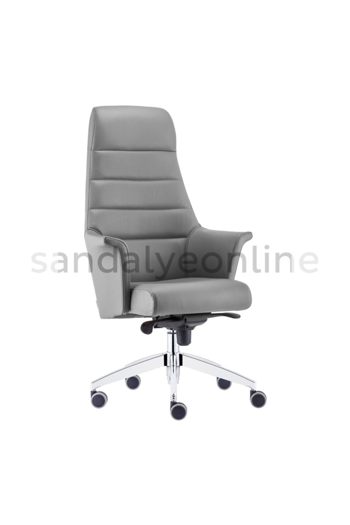Sandalye Online Koza Yönetici Koltuğu Gri