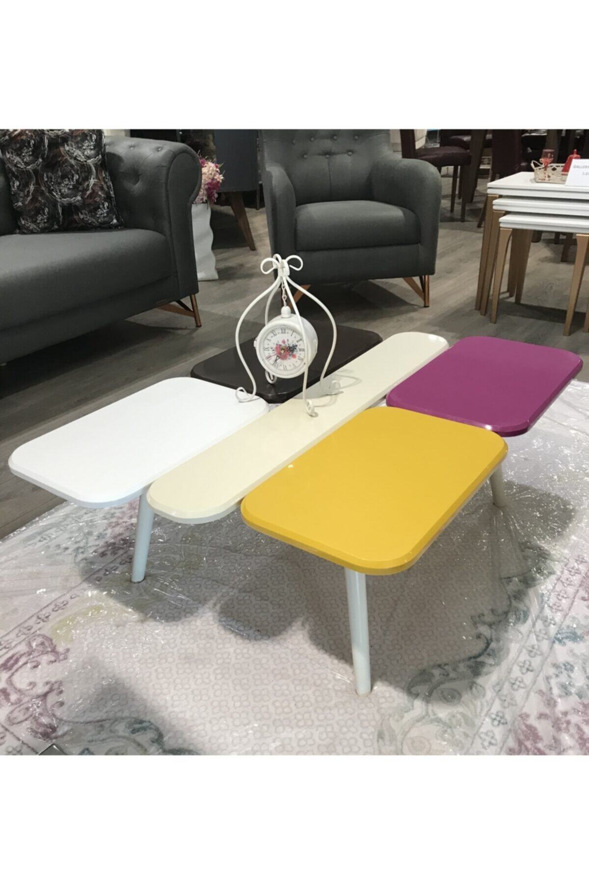 İSTİKBAL Color Fuşya Sarı 80 X 100 X 38 Orta Sehpa