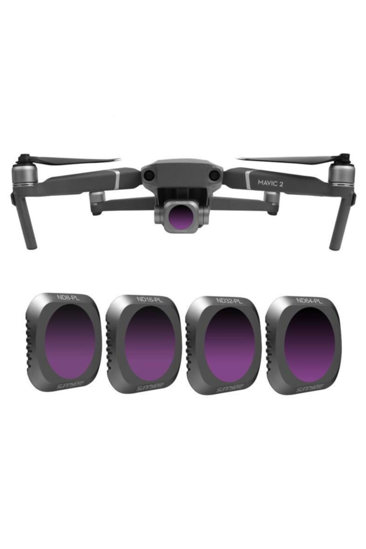 Profisher Djı Mavic 2 Pro Kamera Filtre 4lü Set Nd8pl Nd16pl Nd32pl Nd64pl