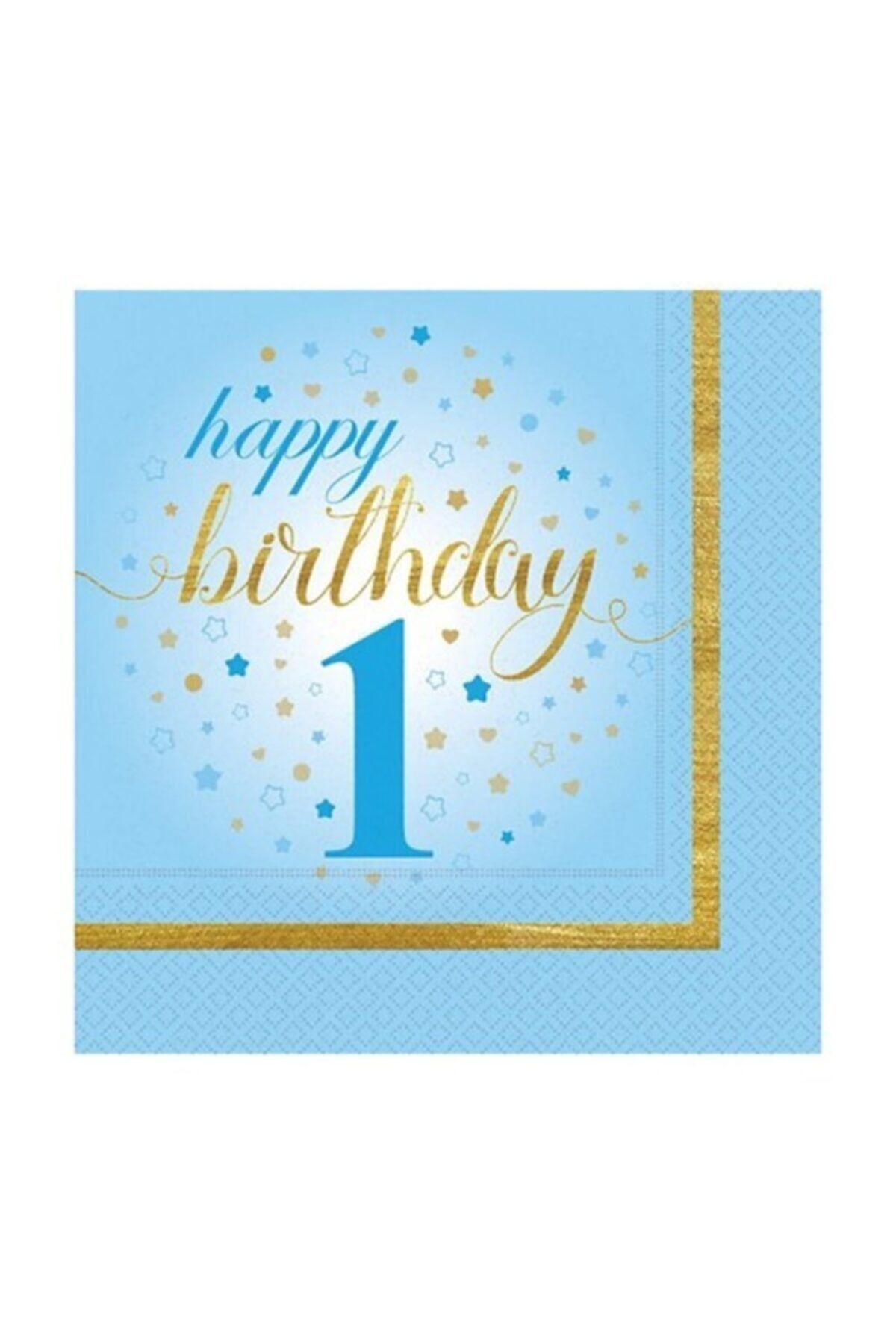 partisüs 1 Happy Mavi Küçük Yıldızlar 1 Yaş Peçete 20'li