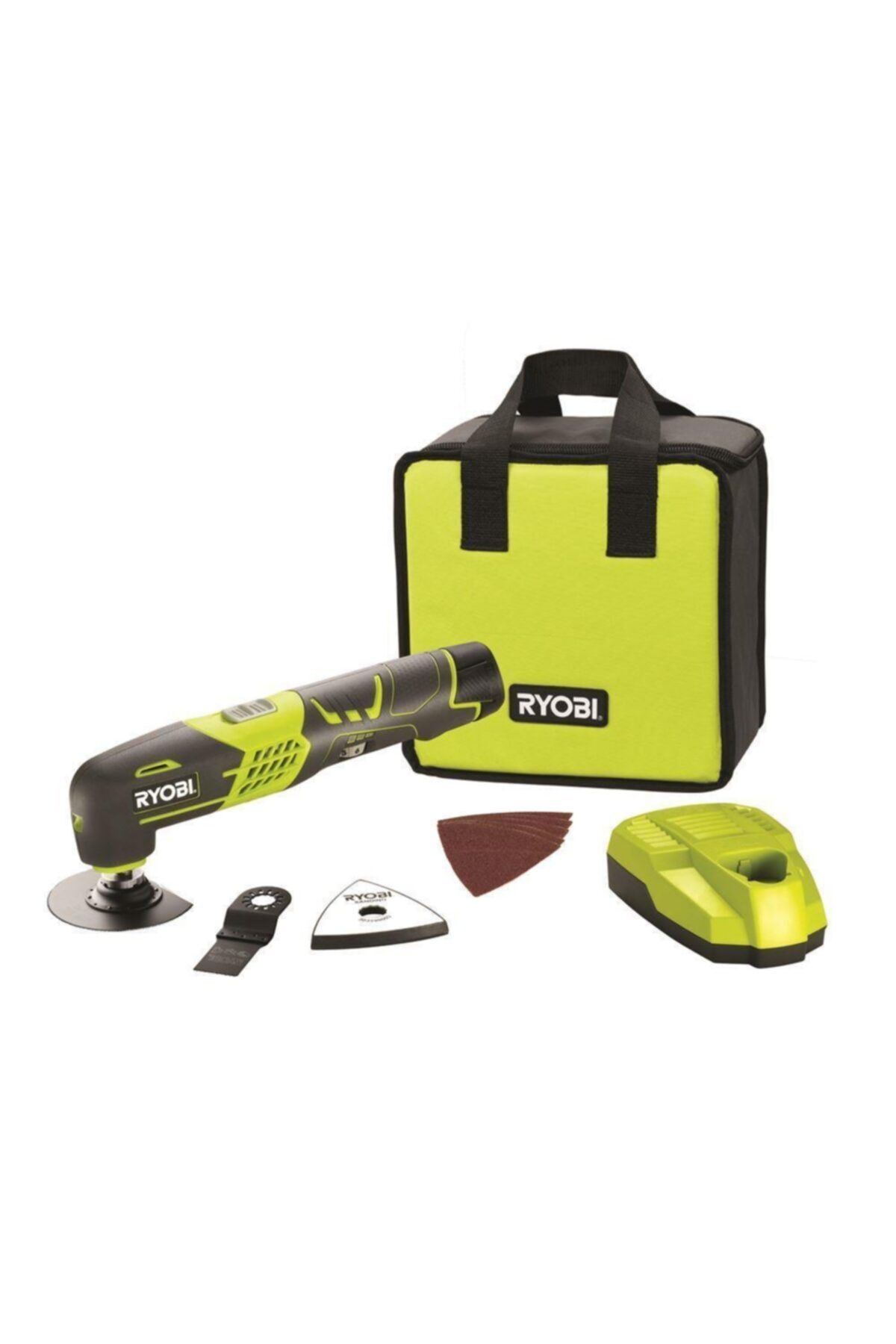 Ryobi Rmt12011L 12Volt/1,3Ah Li-Ion Çok Amaçlı Zımparalama, Kesme Ve Raspalama Aleti
