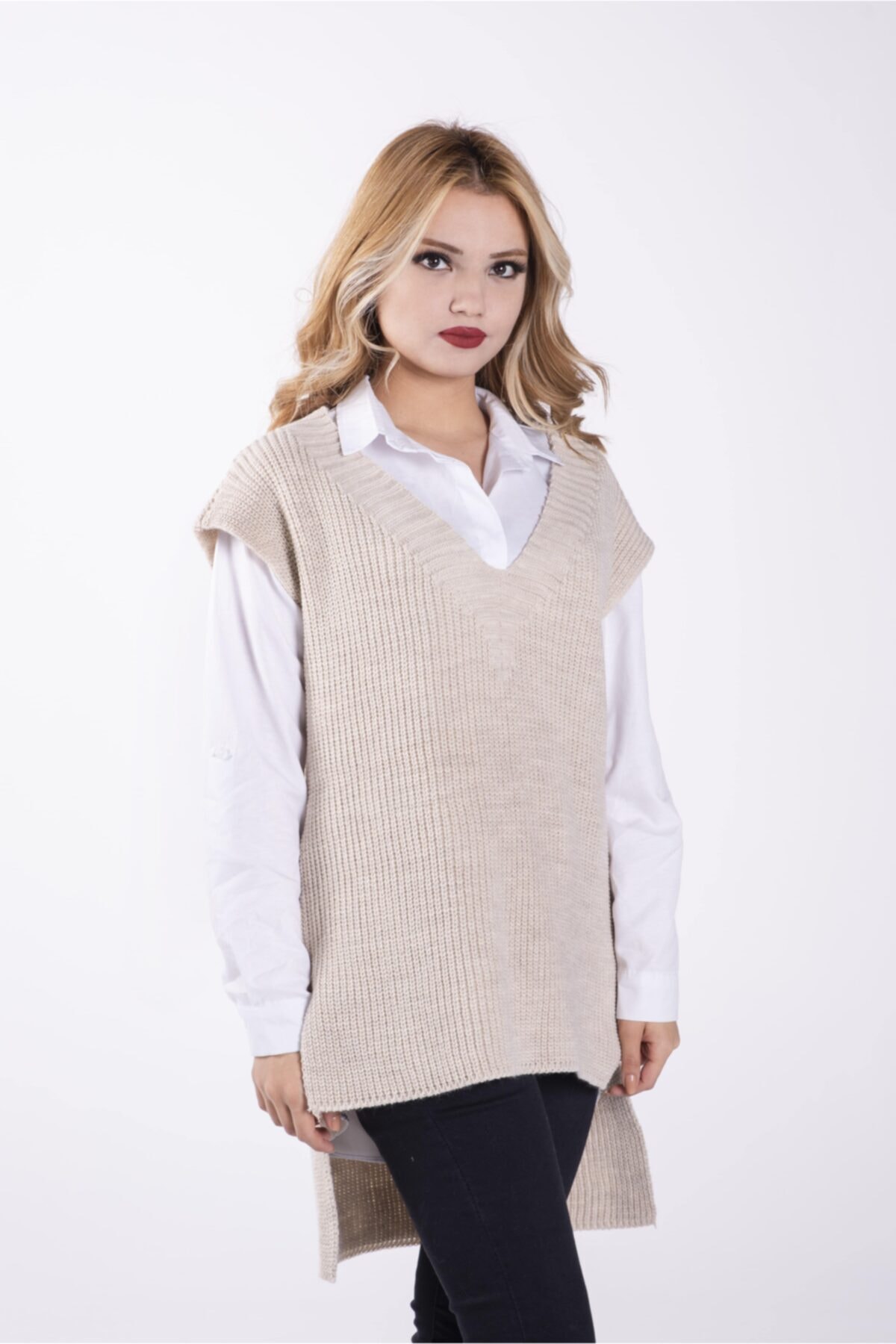 Apre Butik Kadın V Yaka Süveter