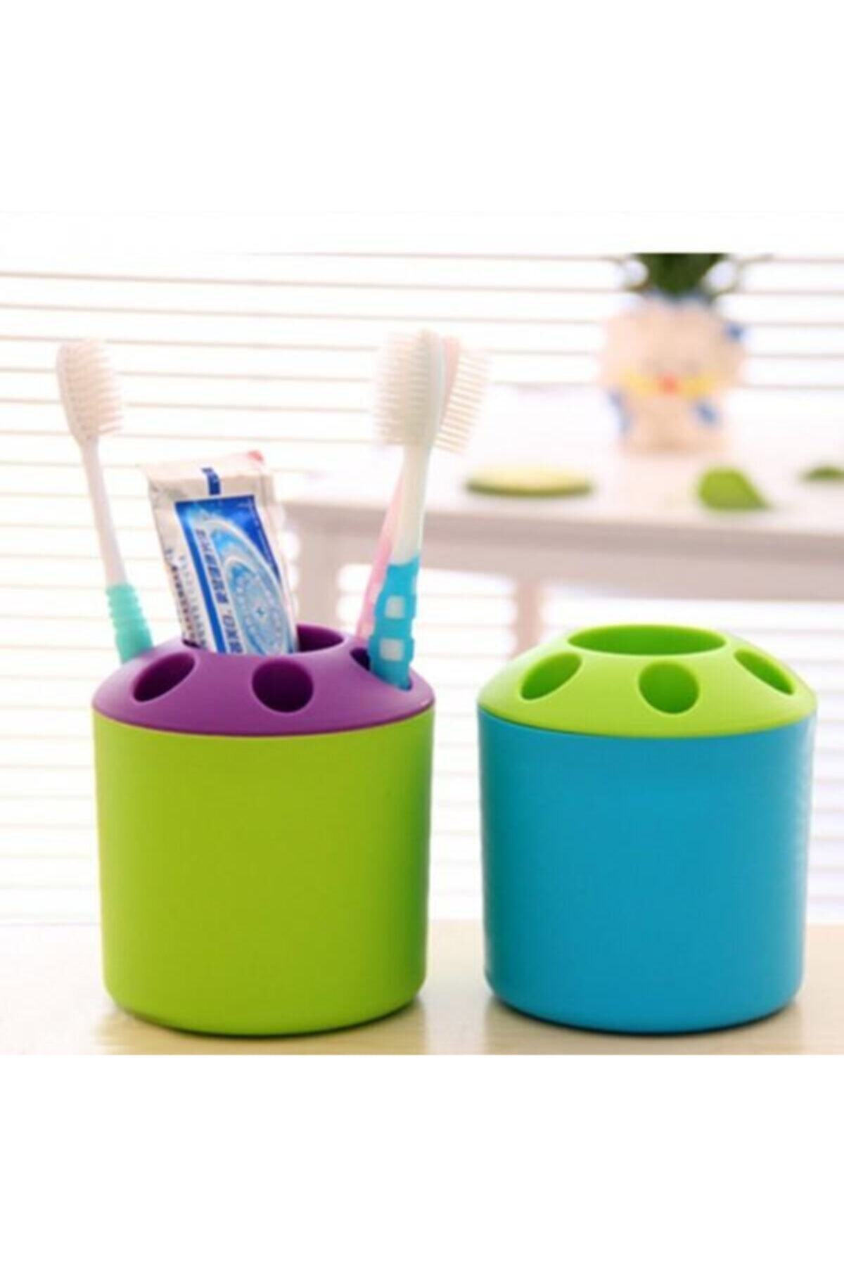 Biomak Diş Fırçalık Kalemlik Yuvarlak Plastik Hazneli Organizer