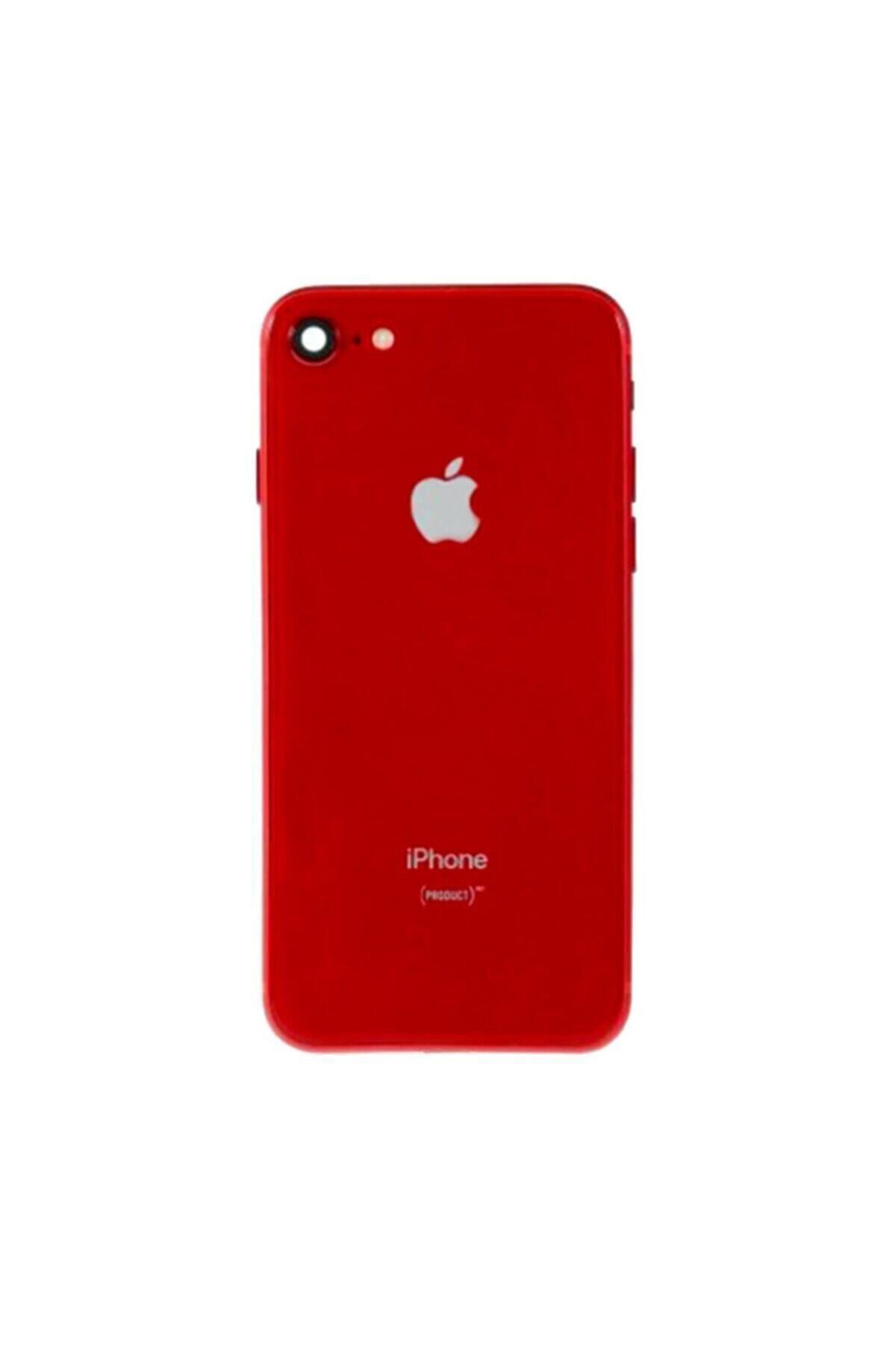 IŞIK -apple Iphone 8 Orj Kasa Kapak Kırmızı Dolu