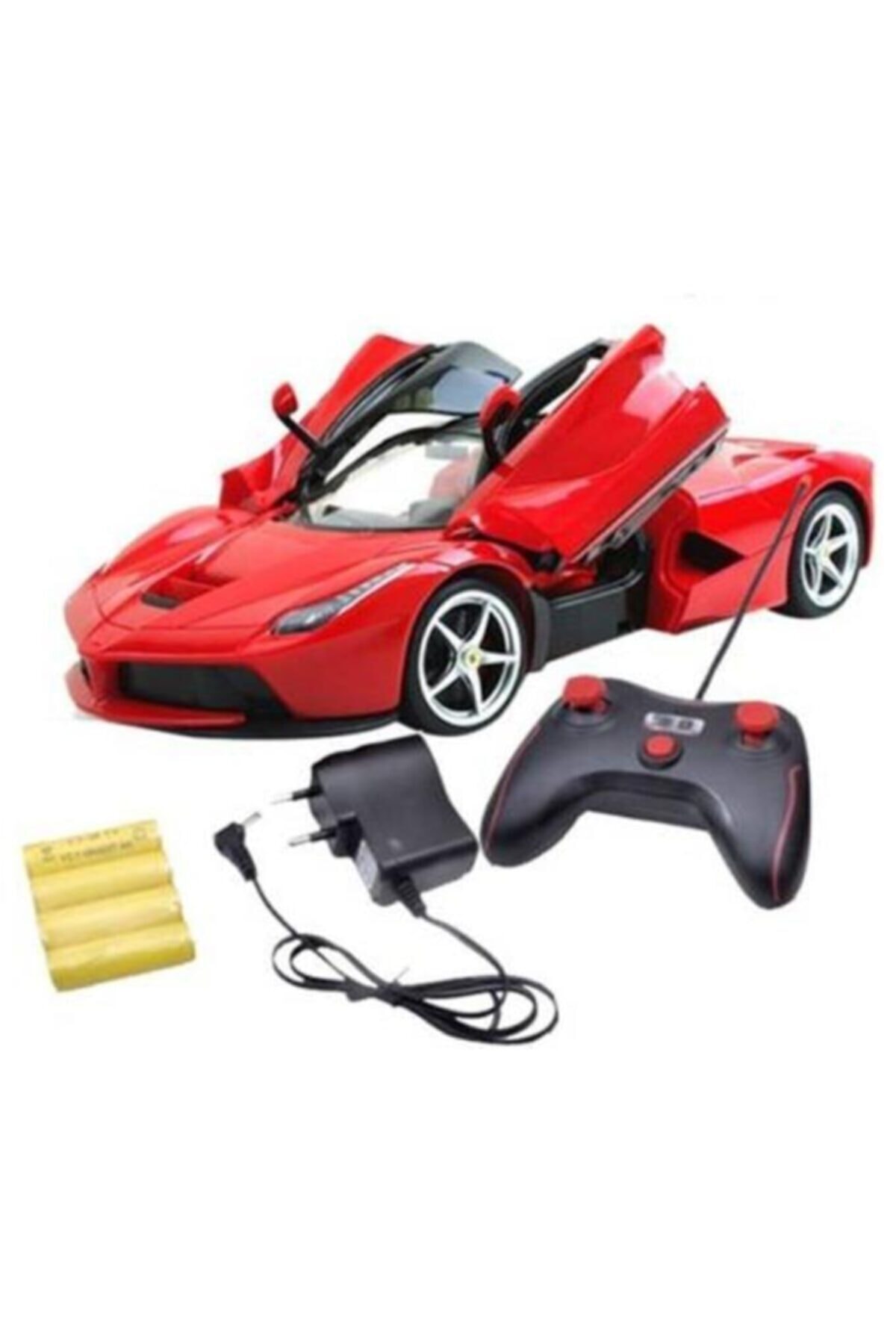 Nubutik's Erkek Çocuk Kırmızı Uzaktan Kumandalı Şarjlı Lüks Yarış Arabası