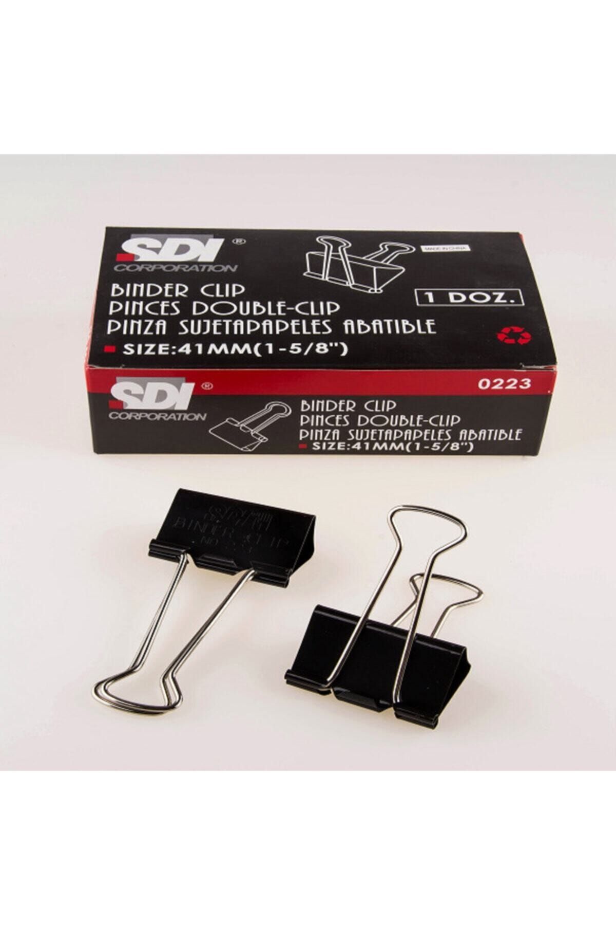 Esmo Double Metal Klips 41 Mm 12li 1 Paket 12 Adet Sdi 0223