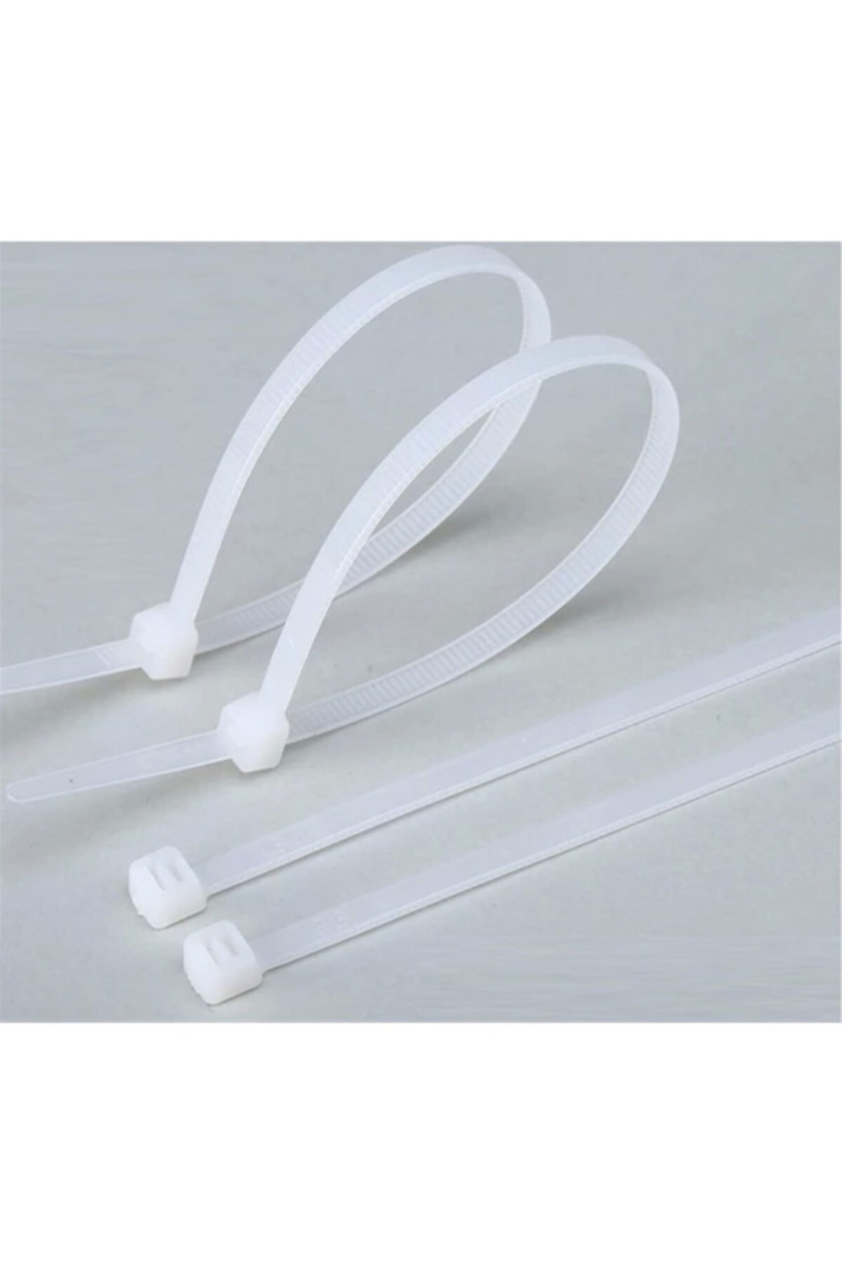 Pemsan (100 ADET) 10 Cm X 2,5 Mm Plastik Cırt Kelepçe ( Kablo Bağı) Beyaz
