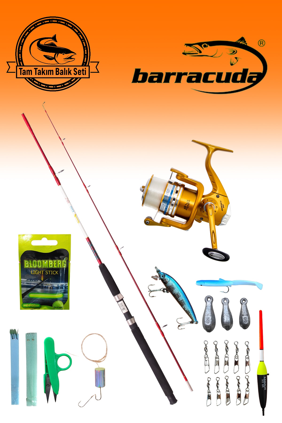 Barracuda 2134- Tam Takım Olta Seti