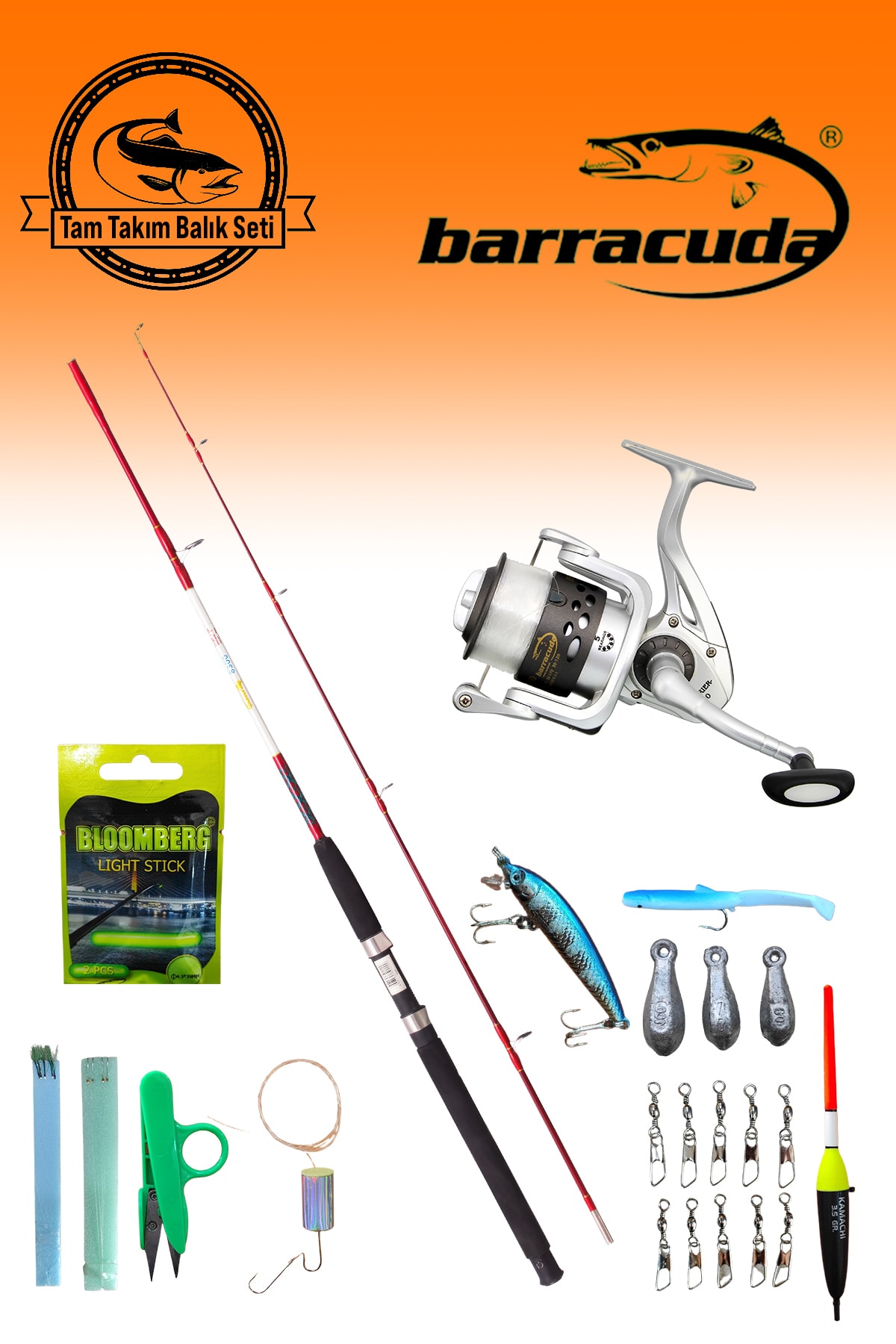 Barracuda 2131- Tam Takım Olta Seti