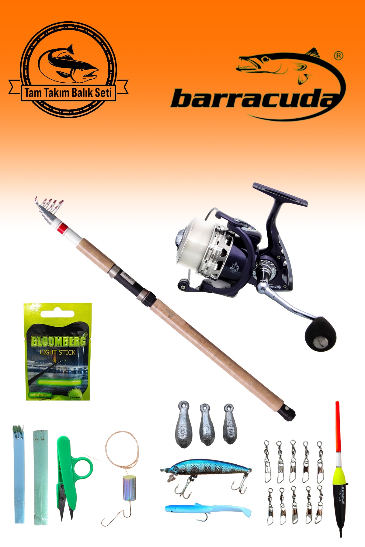 Barracuda 2122- Tam Takım Olta Seti