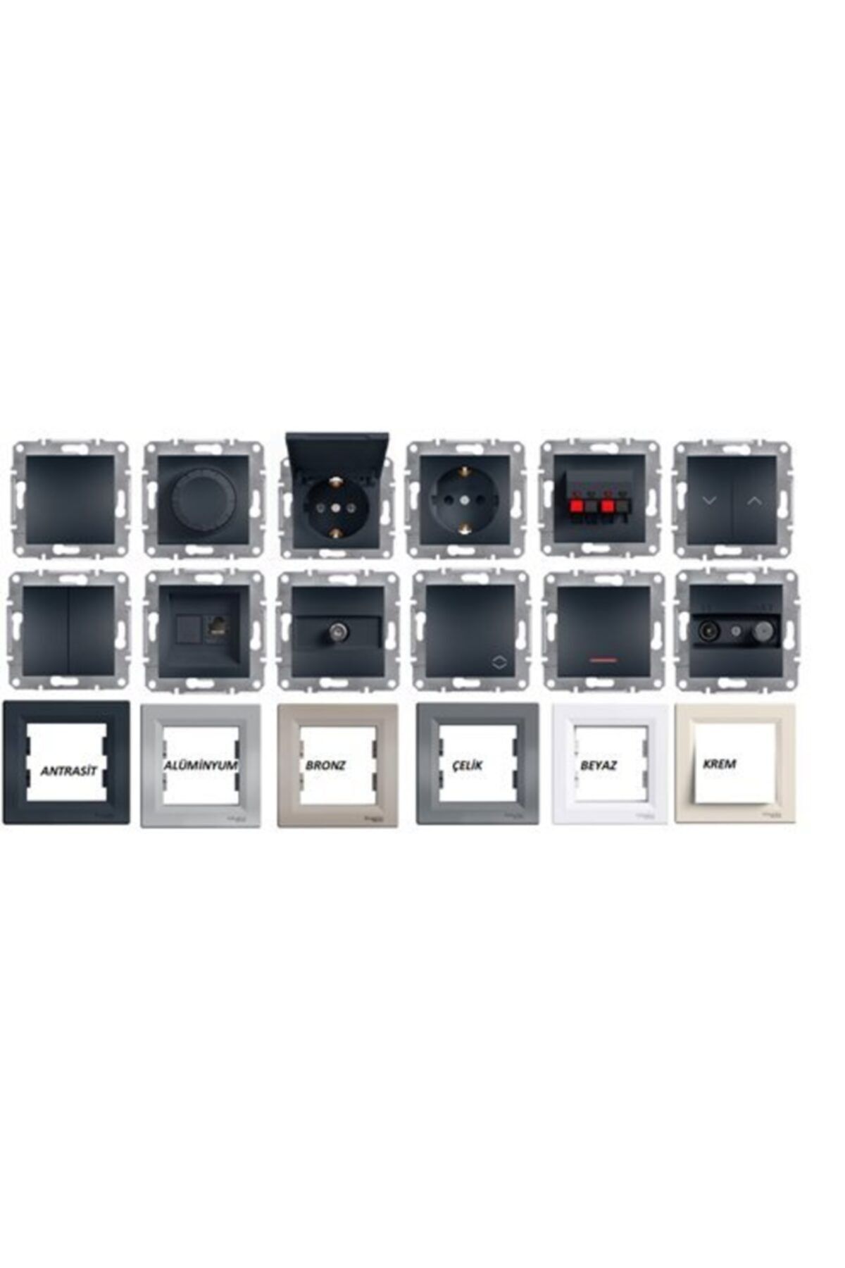 Schneider Electric 3+1 Daire Schneider Asfora Antrasit