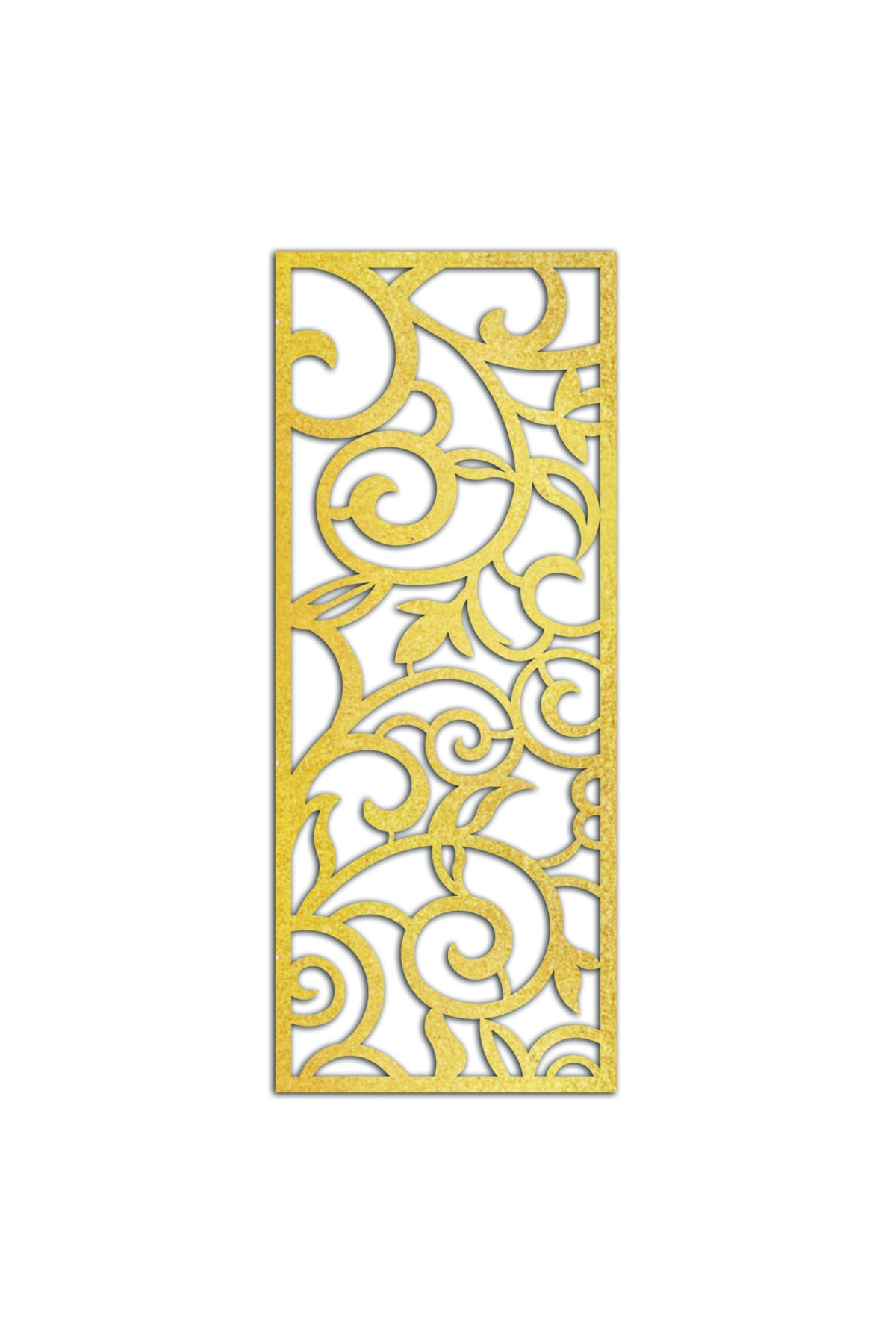 Liar Dekor Liar Ahşap Seperatör (Paravan) - KSP-208 - (10 mm) - (60 cm x 160 cm) - (Gold)
