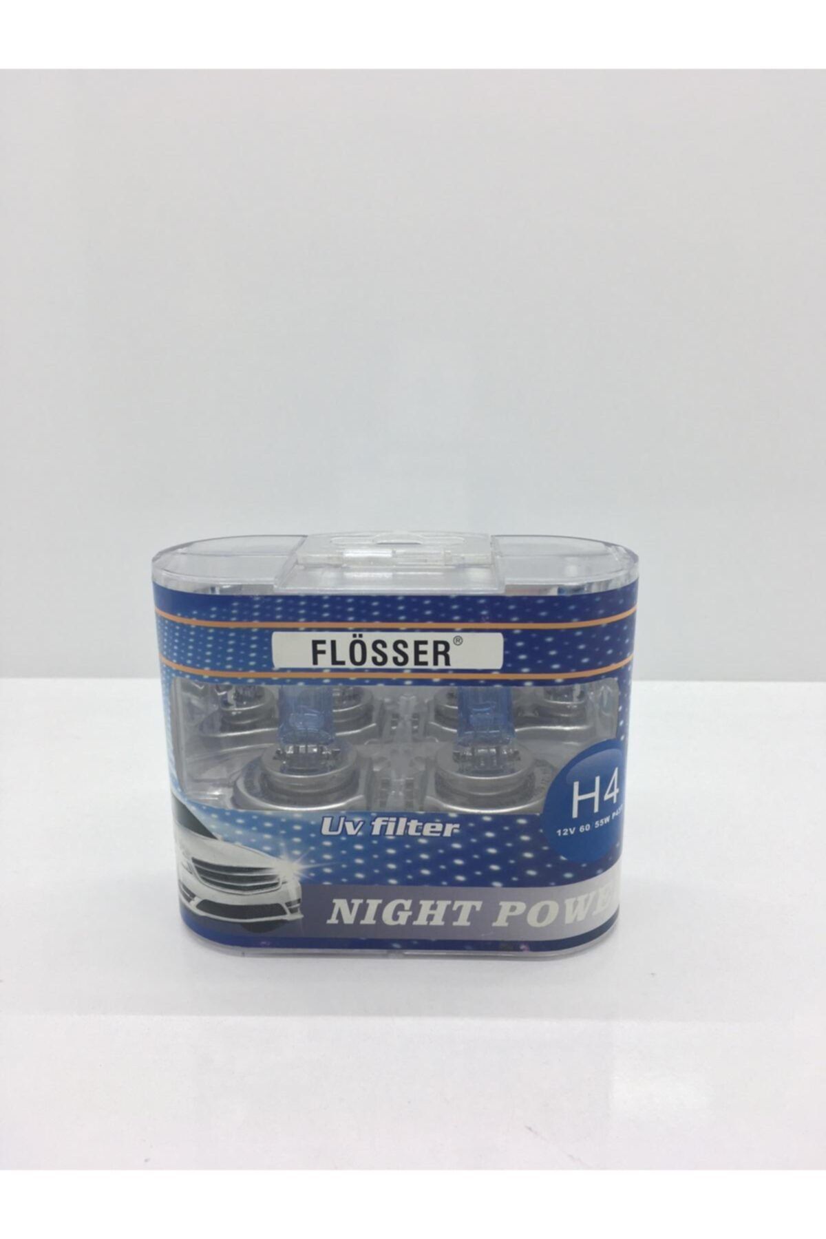 FLÖSHER Flösser H4 12v 60/55 W P43t Night Power Halojen Far Ampulü 2'li