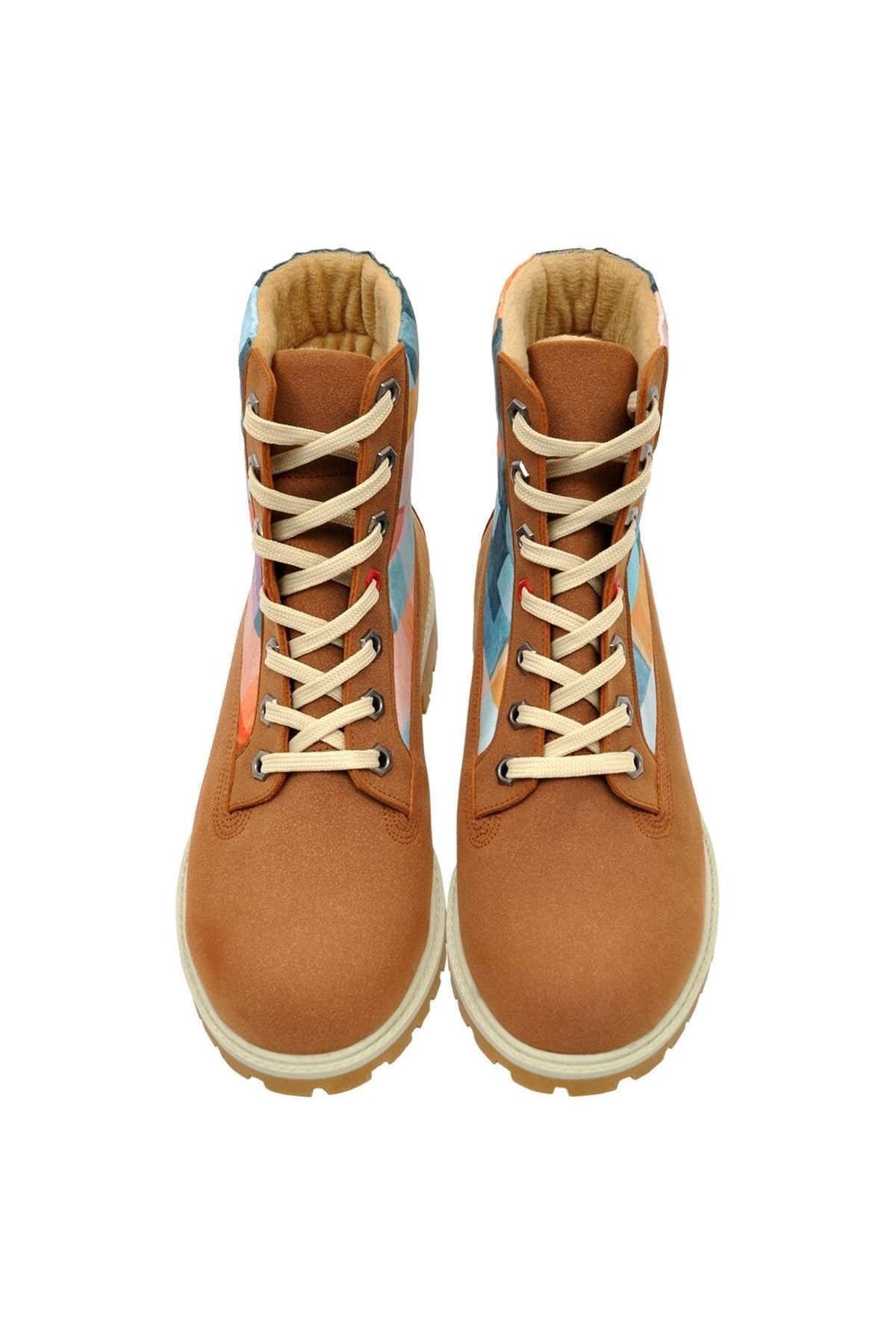 Dogo Life Is Short / Tasarım Baskılı Vegan / Coolboots Kadin Bot