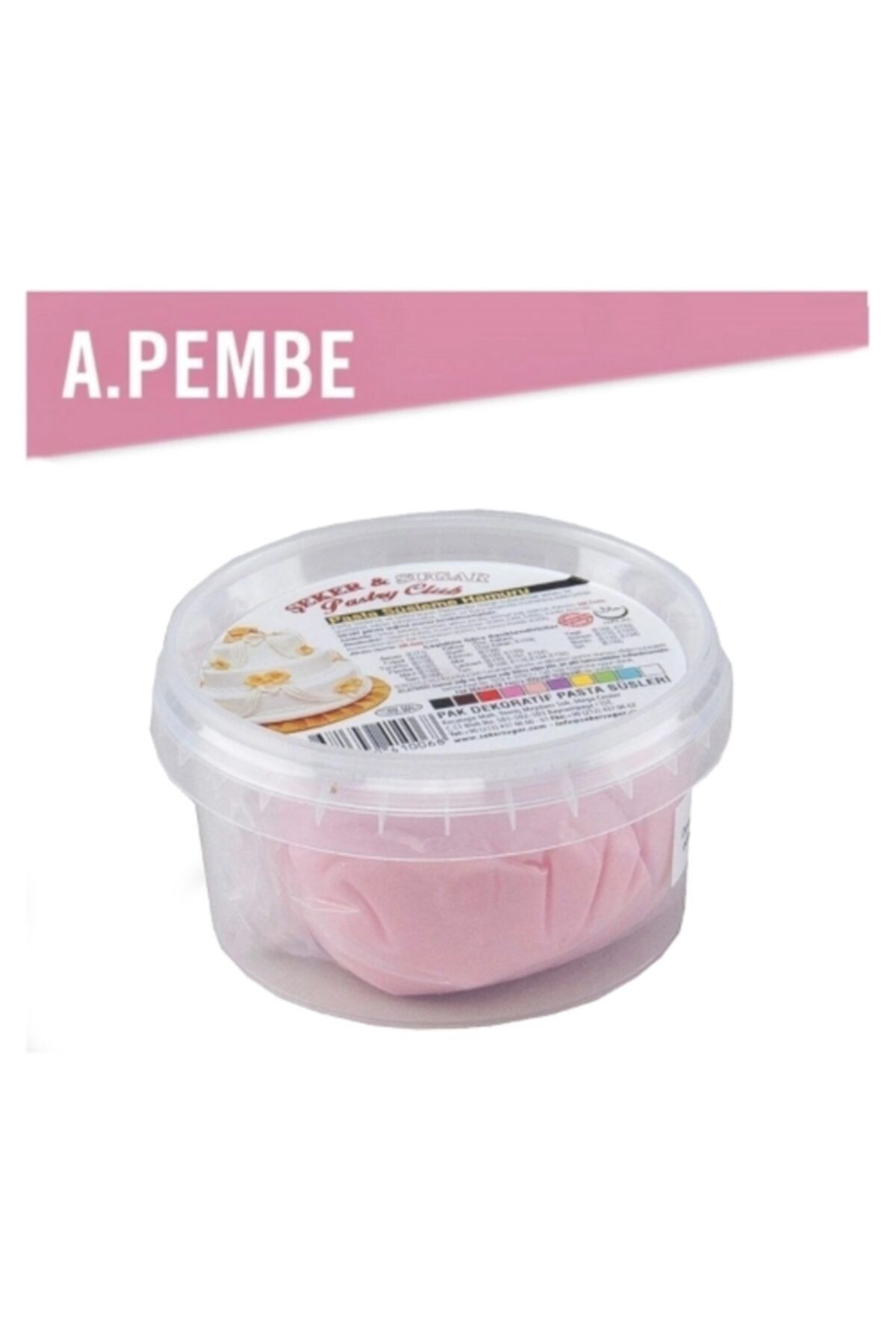 ŞEKER & SUGAR Açık Pembe  Şeker Hamuru  200 gr
