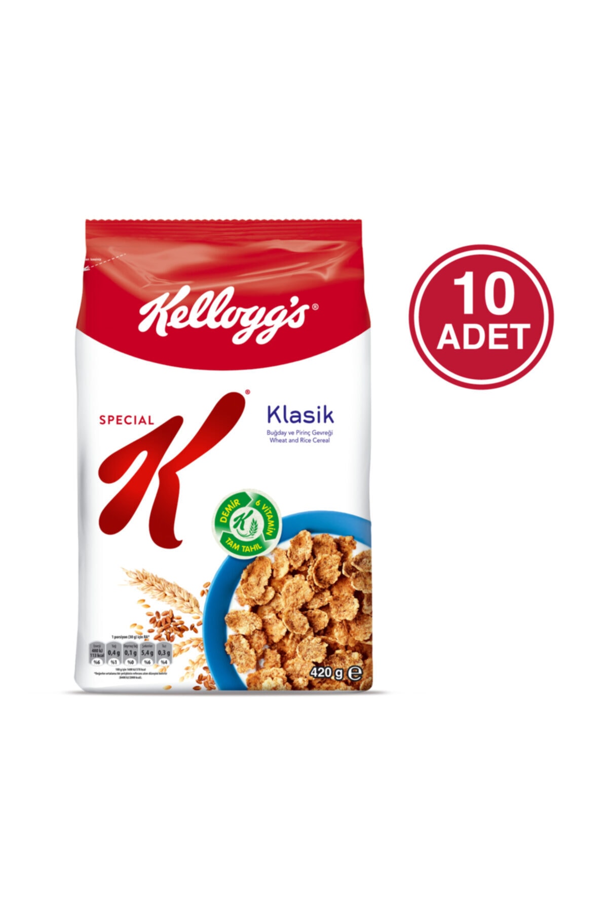 Kellogg's Special K Sade 420 Gr 10 Adet