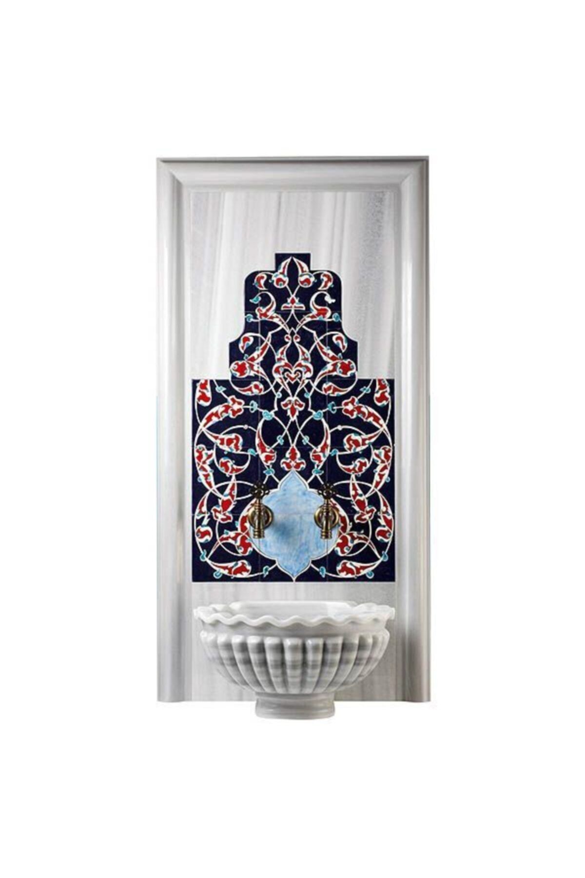 Armada Çini 60x105 Eldekoru Rumi Türk Hamamı Iznik Çini Pano Kütahya Çinileri