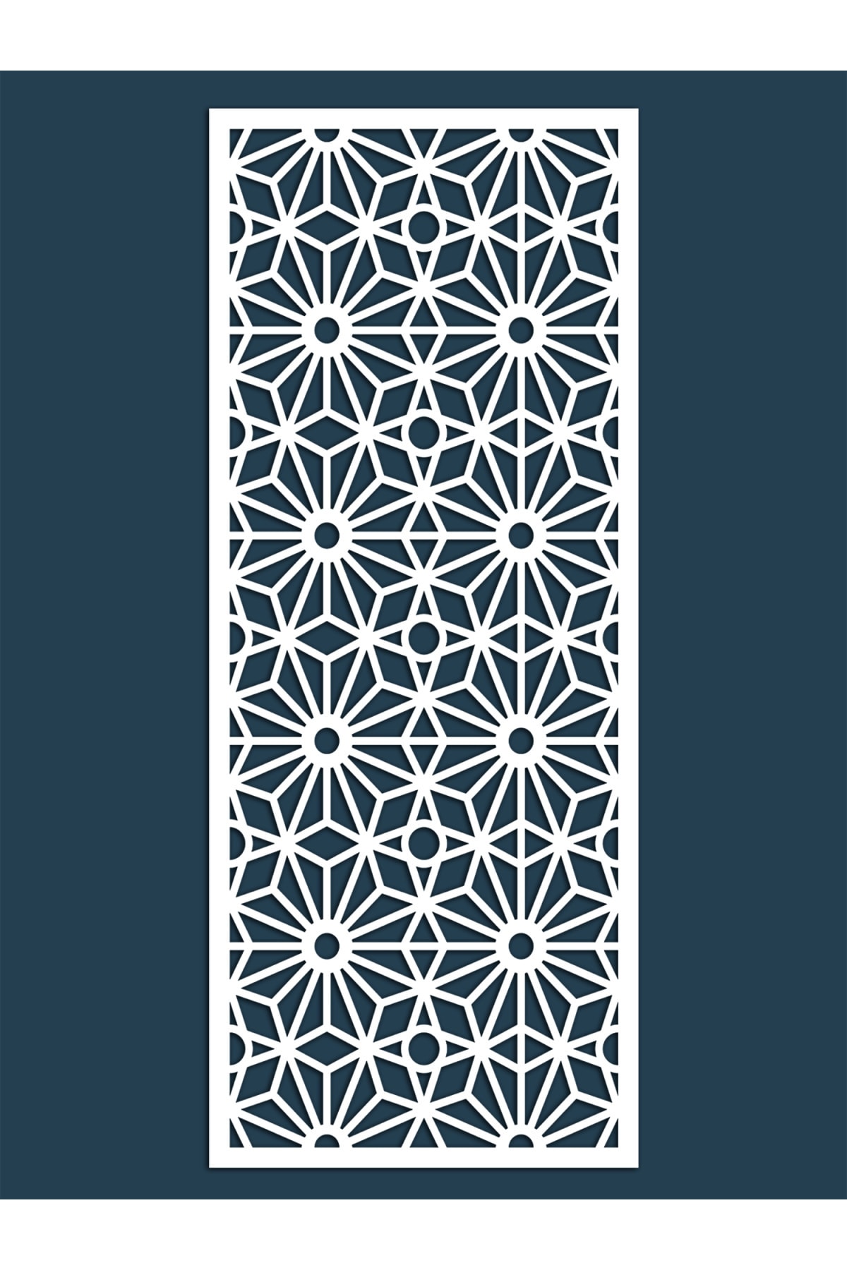 Liar Dekor Liar Ahşap Seperatör (Paravan) - KSP-202 - (18 mm) - (69 cm x 139 cm) - (Beyaz)