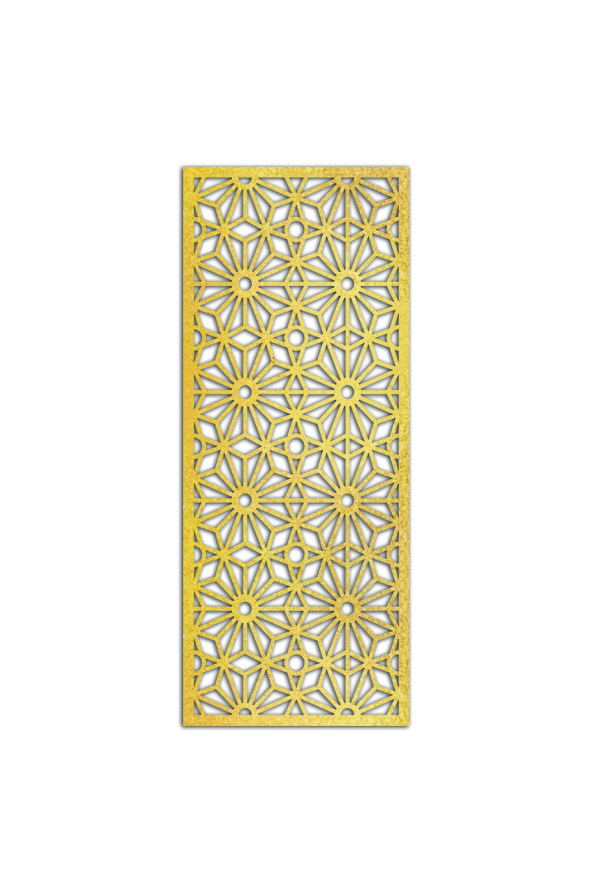 Liar Dekor Liar Ahşap Seperatör (Paravan) - KSP-202 - (10 mm) - (69 cm x 139 cm) - (Gold)