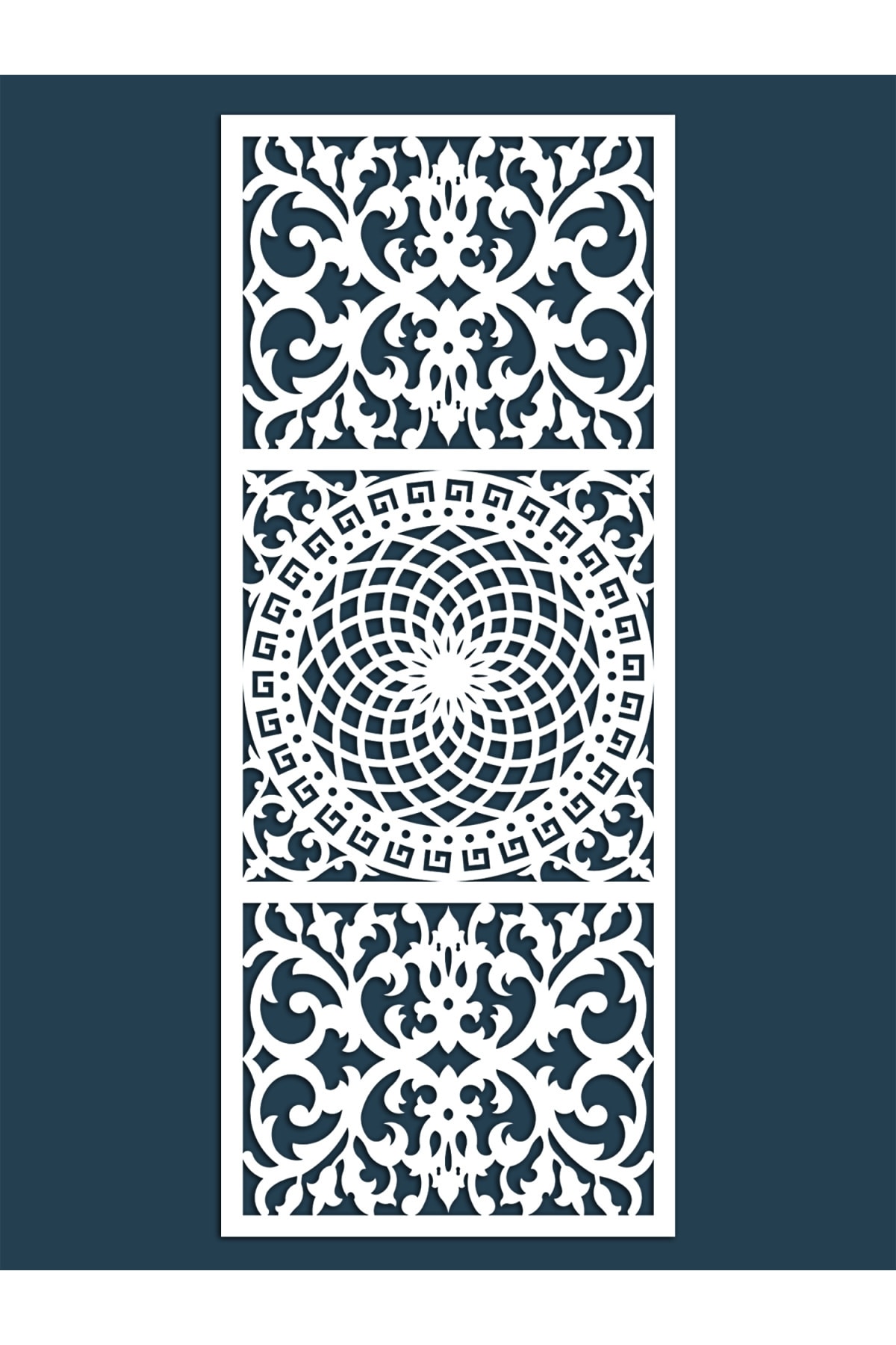Liar Dekor Liar Ahşap Seperatör (Paravan) - KSP-204 - (10 mm) - (60 cm x 160 cm) - (Beyaz)