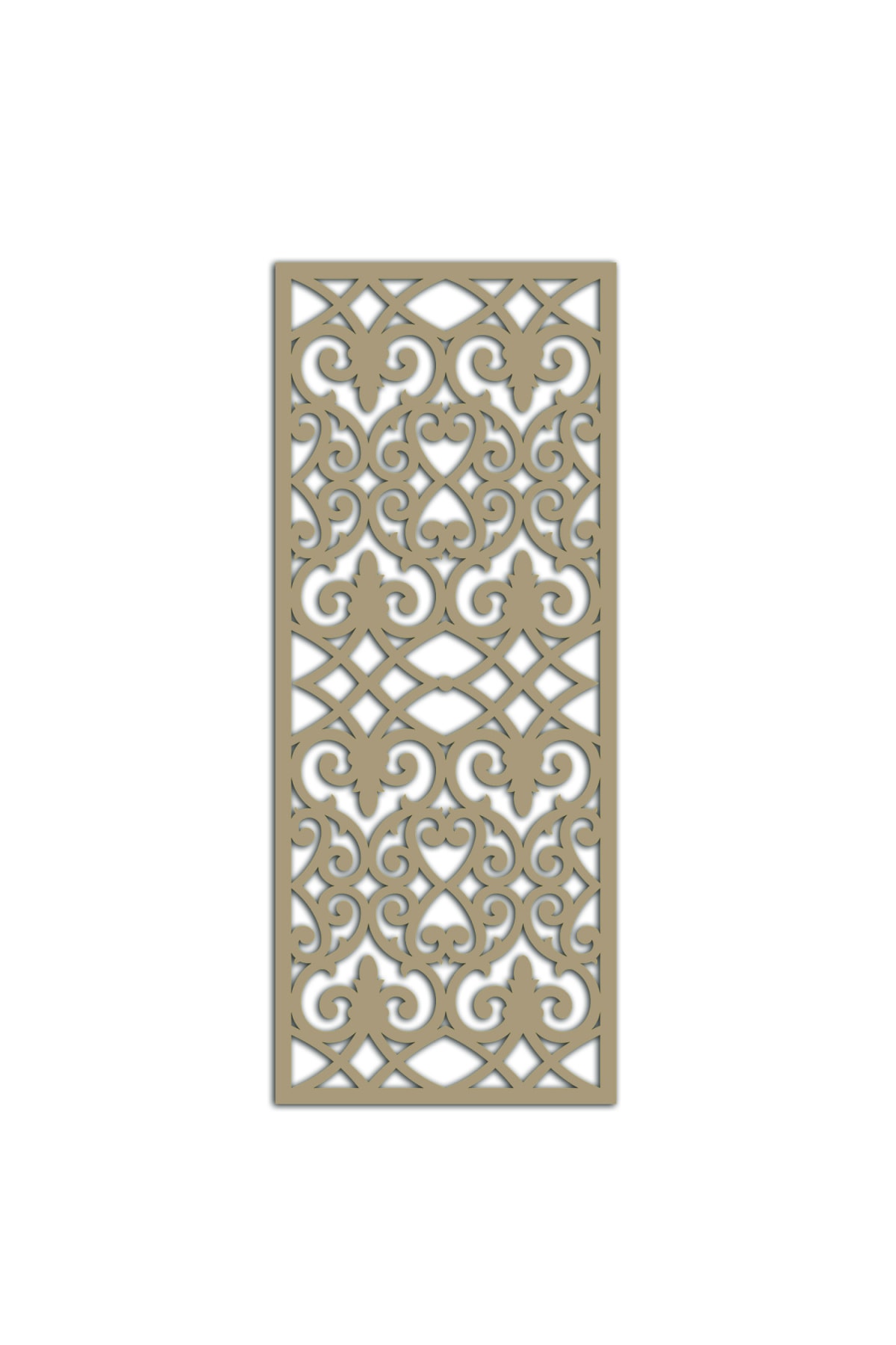 Liar Dekor Liar Ahşap Seperatör (Paravan) - KSP-206 - (10 mm) - (60 cm x 160 cm) - (Ham)