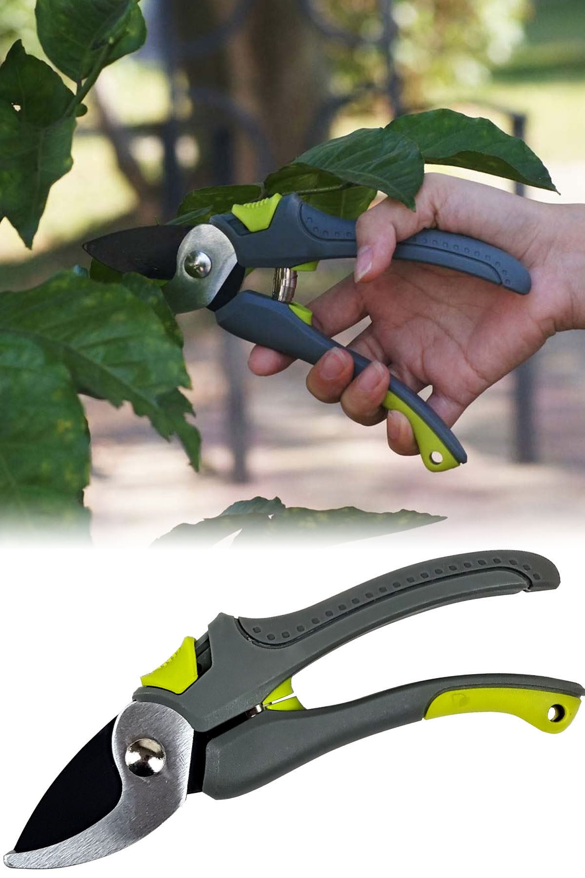 Binbirreyon Yaş Dal Budama Makası Karbon Çelik Bileylenebilir Bıçak 195mm Ab004