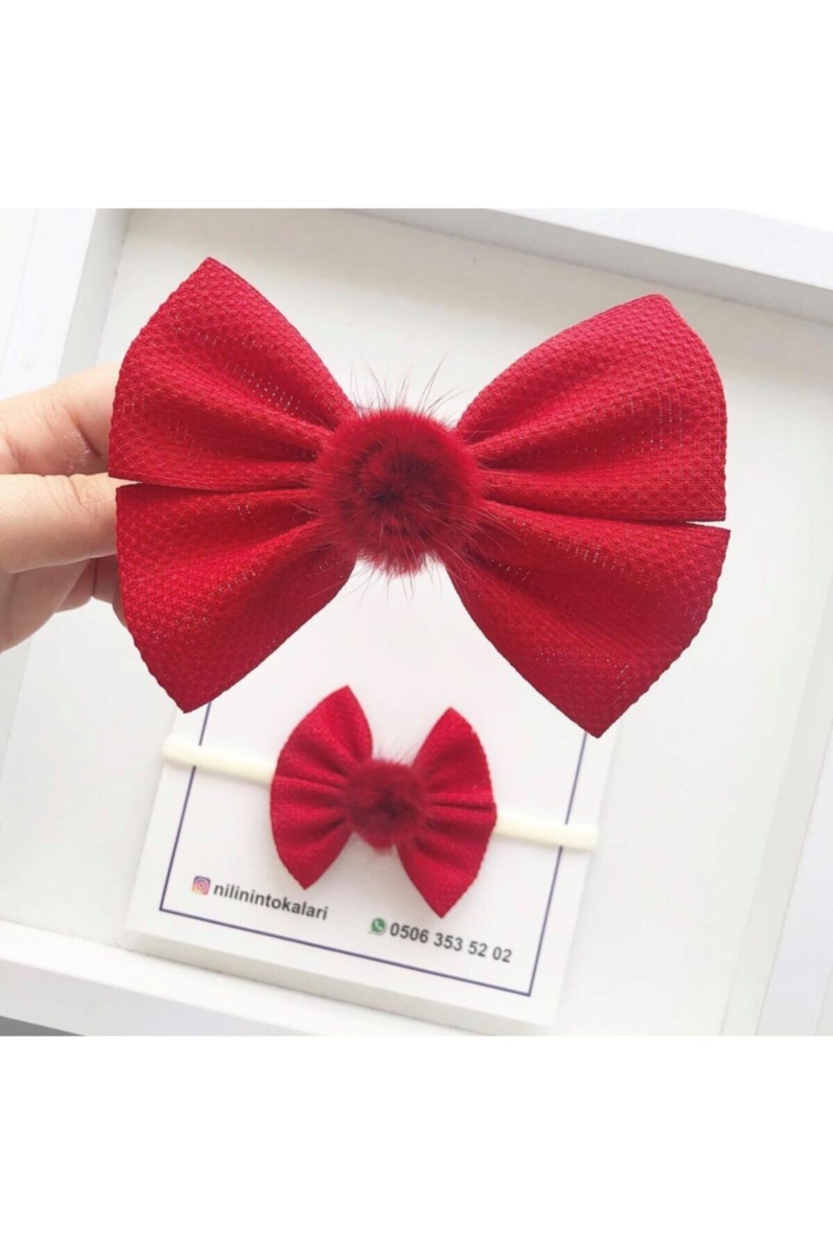 nili kids Kırmızı Anne-kız Takımı