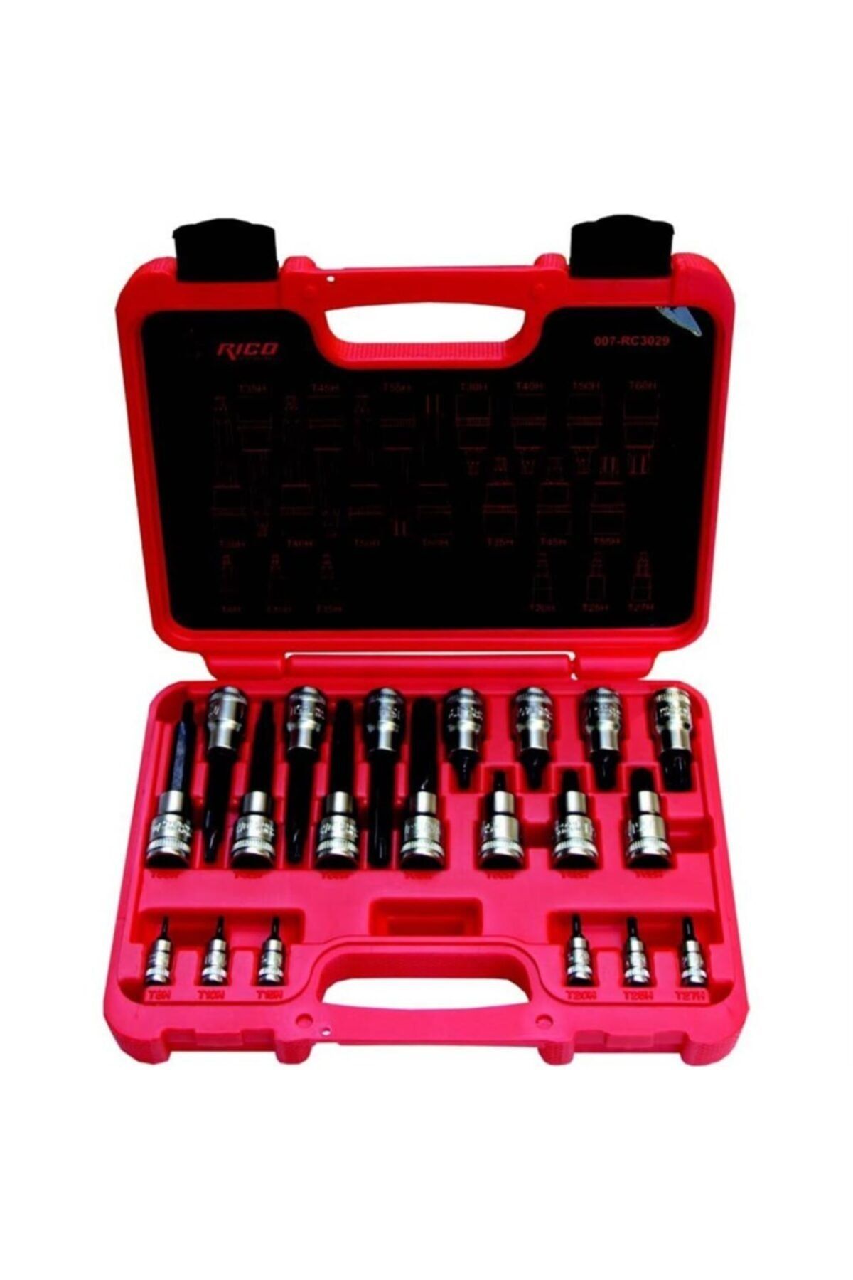 Rico 20 Parça 1/4-1/2 Delikli Torx Lokma Takımı Seti