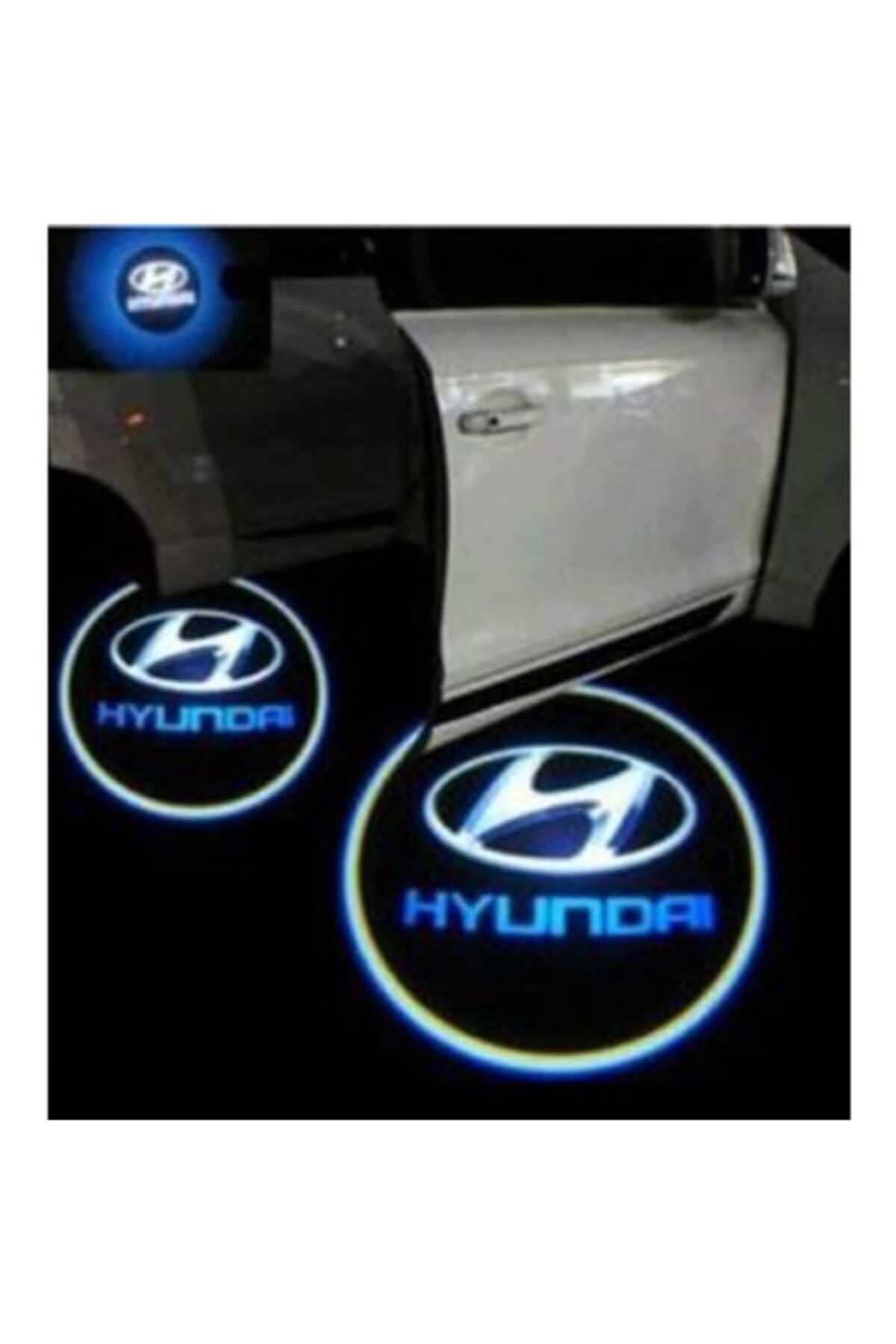 Quality Hyundai Kapı Altı Logo Pilli Mesafe Ve Işık Sensörlü (6 Adet Pil Hediyeli)