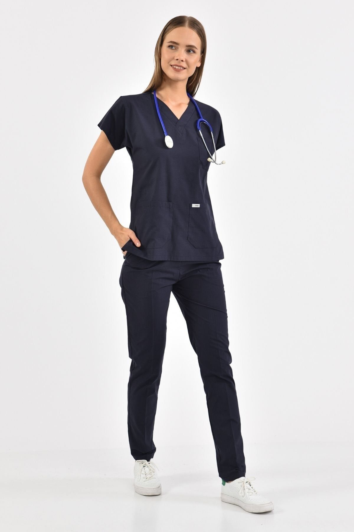 Owlet Medikal Navy Blue Scrubs Uniform Set Trendyol