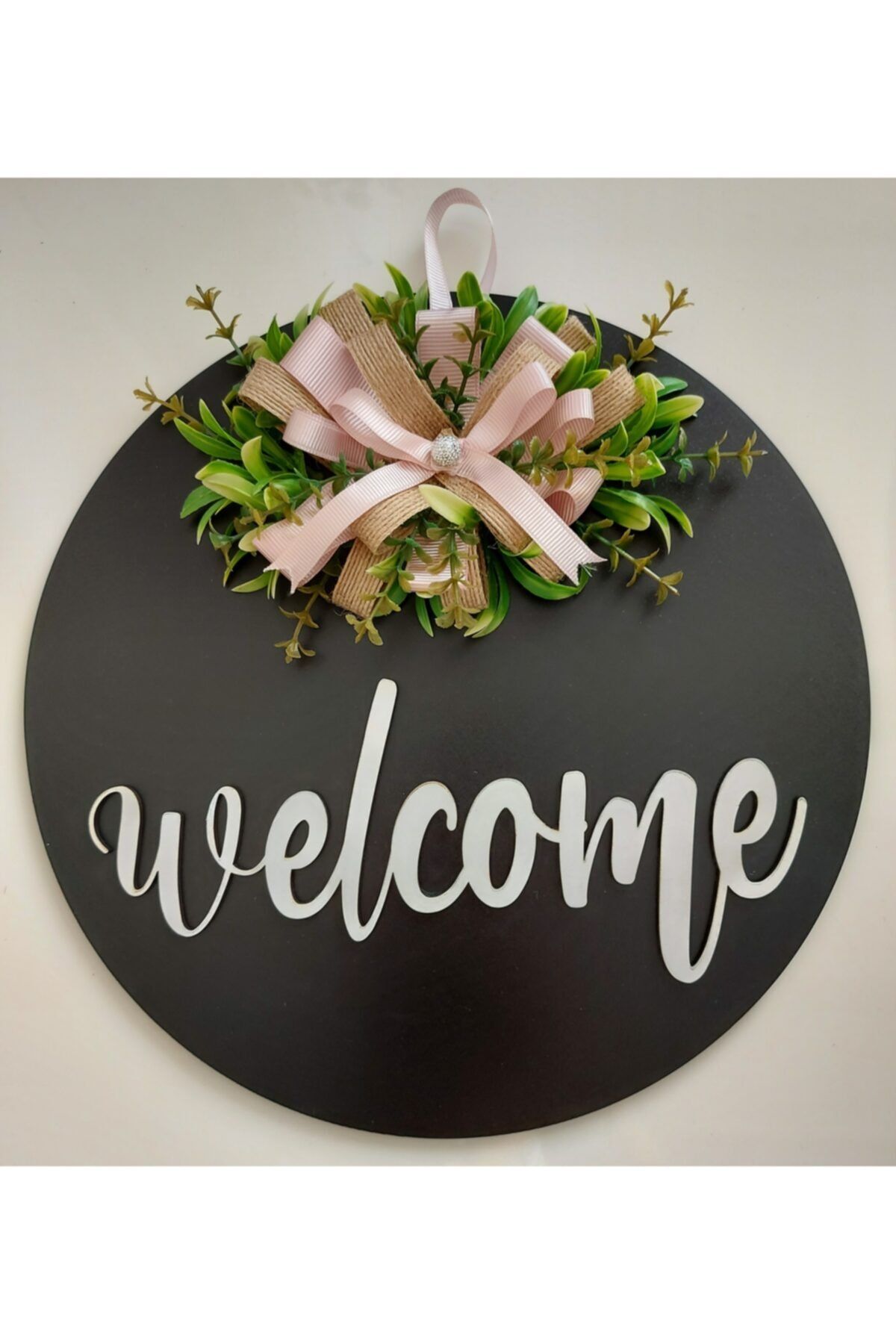 Günay Hediyelik Eşya Dekoratif Ahşap Kapı Ve Duvar Süsü Welcome
