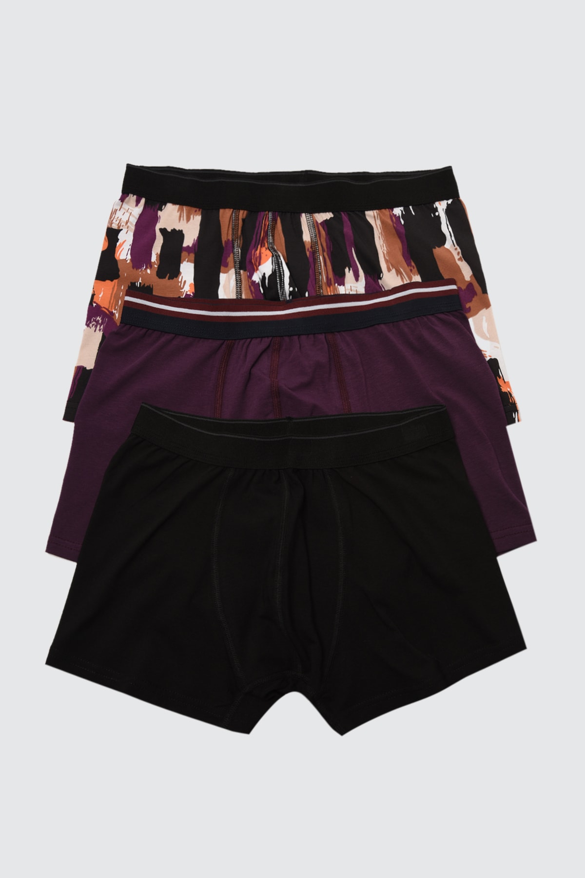 TRENDYOL MAN Çok Renkli Erkek 3'lü Paket Boxer TMNSS21BX0011