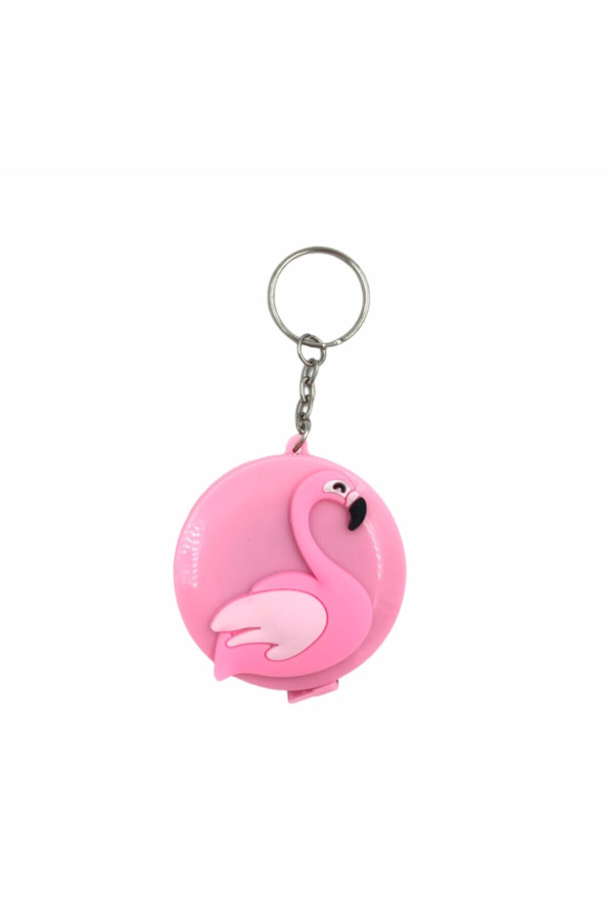 Özene Bezene Pembe Flamingo Figürlü Otomatik Mezura
