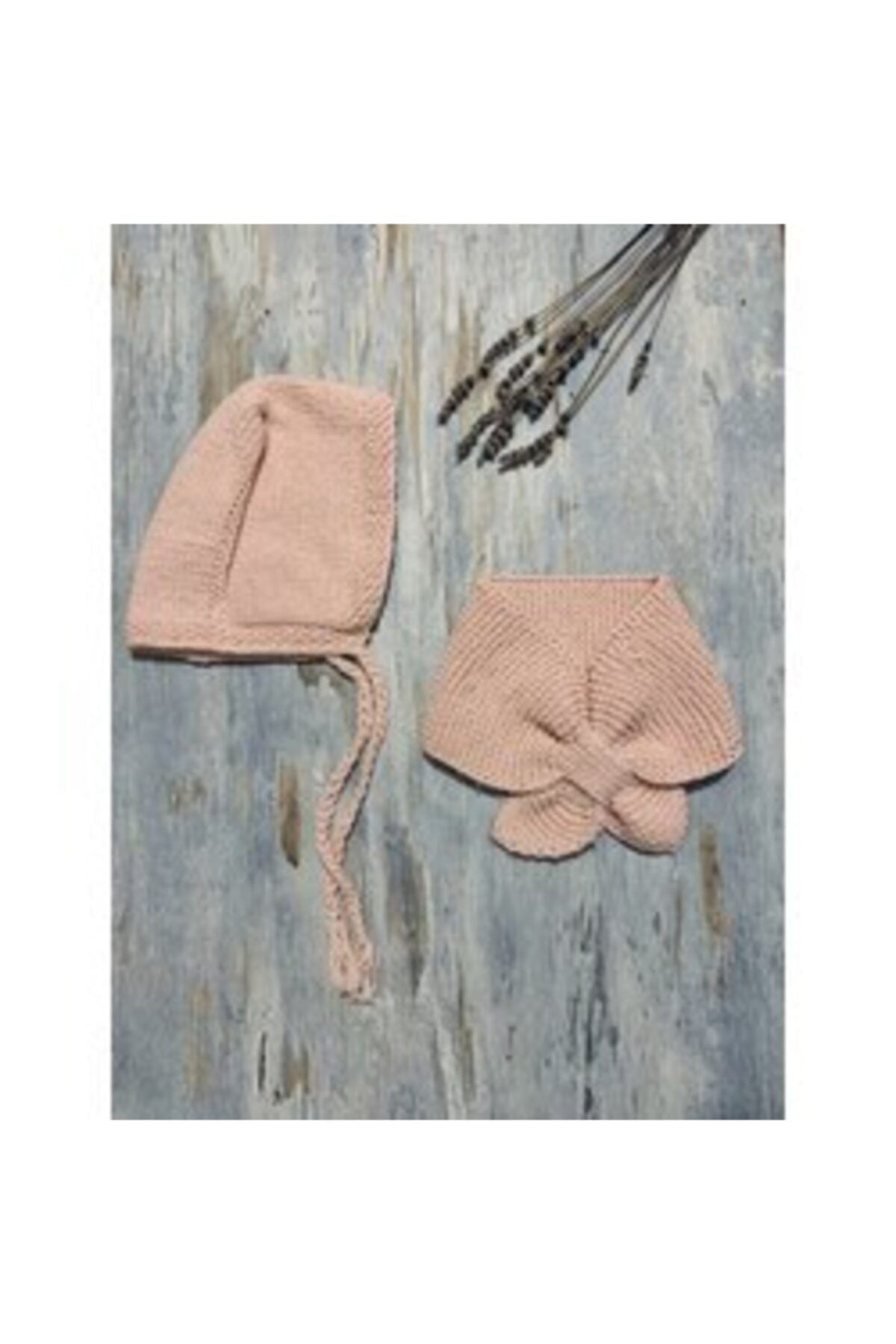 Mamanne Knits Bebek Organik Pamuk Bonet & Atkı Takımı