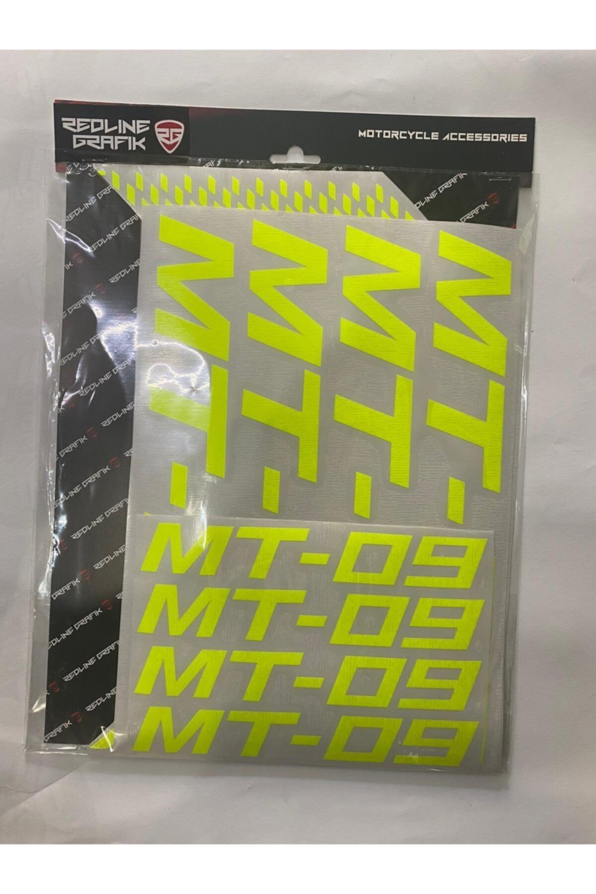 Moto Cabbaz Motorsiklet Redline Mt 09 Jant Şeridi Neon Sarı