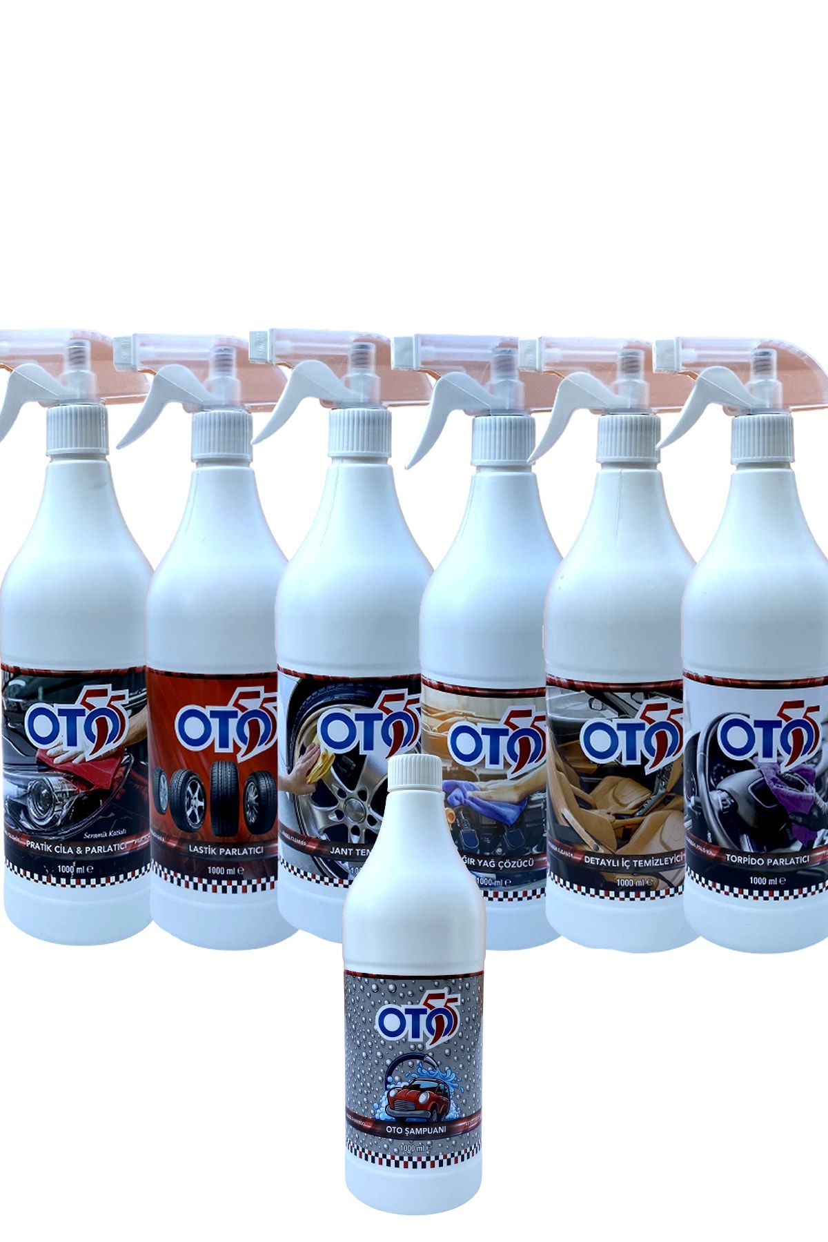 OTO55 Seramik Etkili Cila  Lastik  Jant  Motor  Detay  Torpido Parlatıcı  Oto Şampuanı